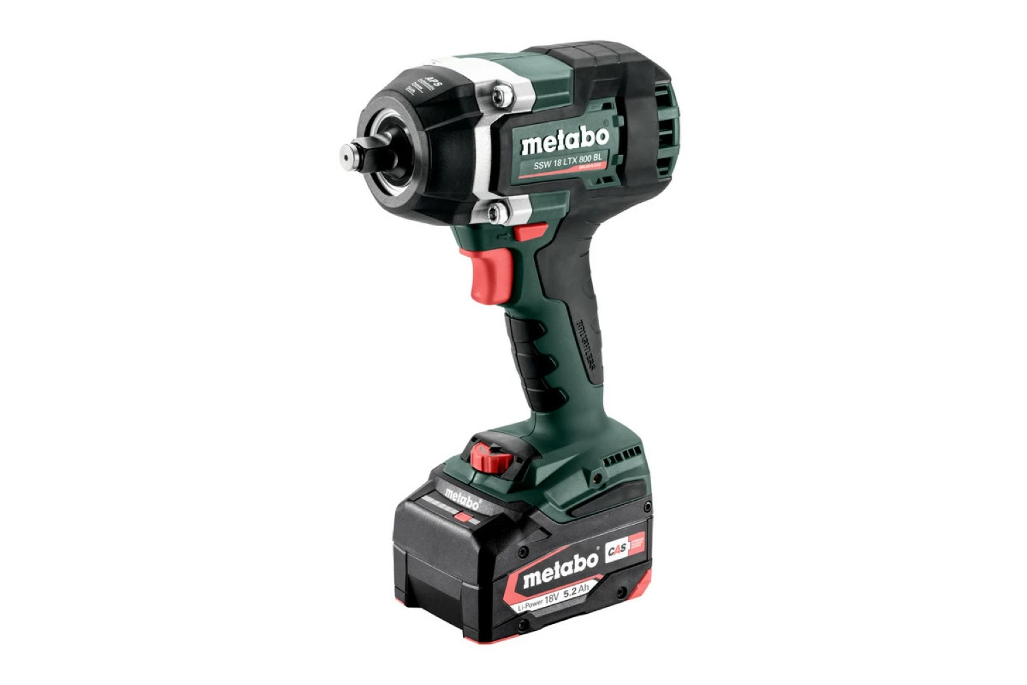 Metabo SSW 18 LTX 800 BL 18V Li-ion accu slagmoersleutel set (2x 5.2Ah accu) in metaBOX - 800Nm-image