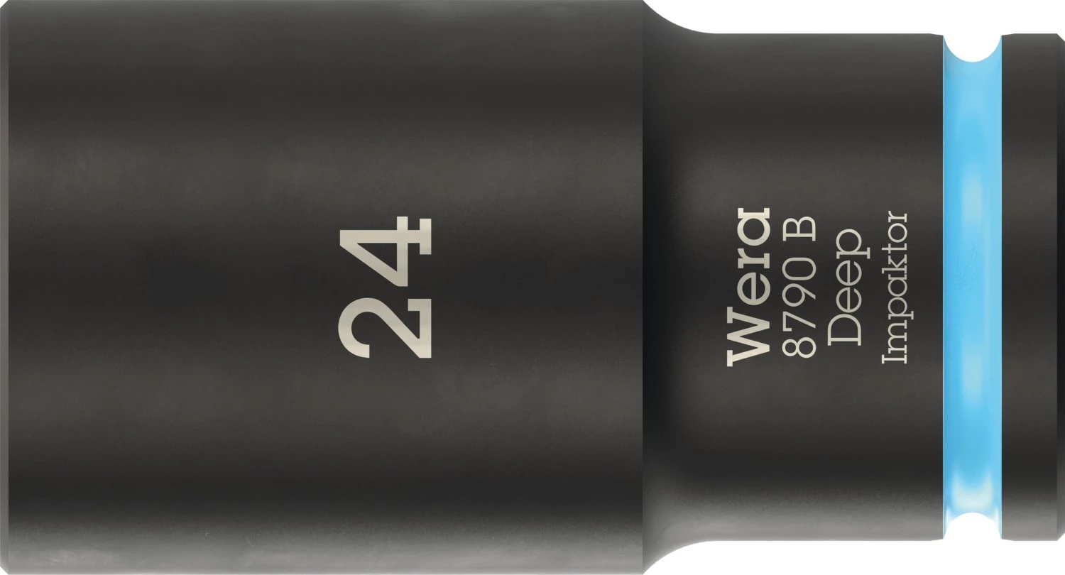 Wera 05005563001 8790 B Impaktor Deep Douille longue - 3/8 » - hexagonale - 24 x 63 mm-image