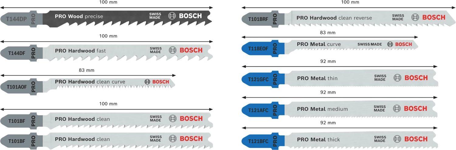 Bosch 2607011943 PRO 10-delige Hout en Metaal zaagbladenset in Robustline cassette - 100mm-image