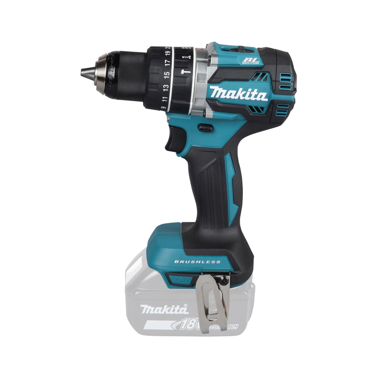 Makita DHP484Z - Perceuse visseuse à percussion sans fil Li-Ion 18V (machine seule) - moteur brushless-image