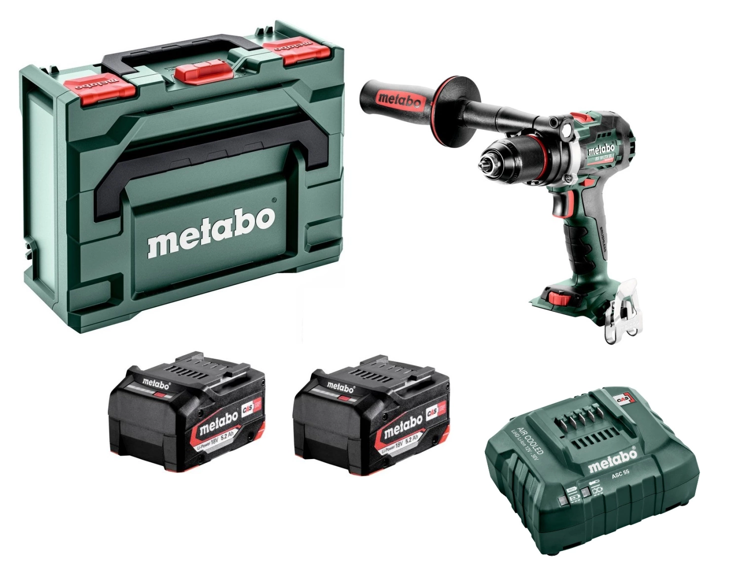 Metabo BS 18 LTX BL I 18V Li-ion accu boor-/schroefmachine set (2 x 5.2Ah Li-Power accu) in metaBOX - koolborstelloos-image