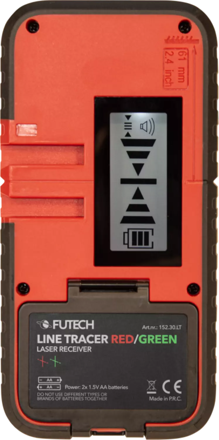 Futech Line Tracer Red / Green Laserontvanger - Rood / Groen - 60m-image