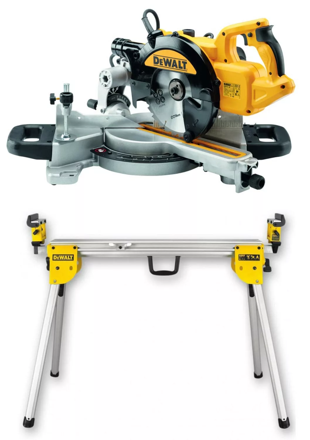 DeWALT DWS774SET Afkortzaag met XPS zaaglijnindicator - 1400W - 216 x 30mm-image