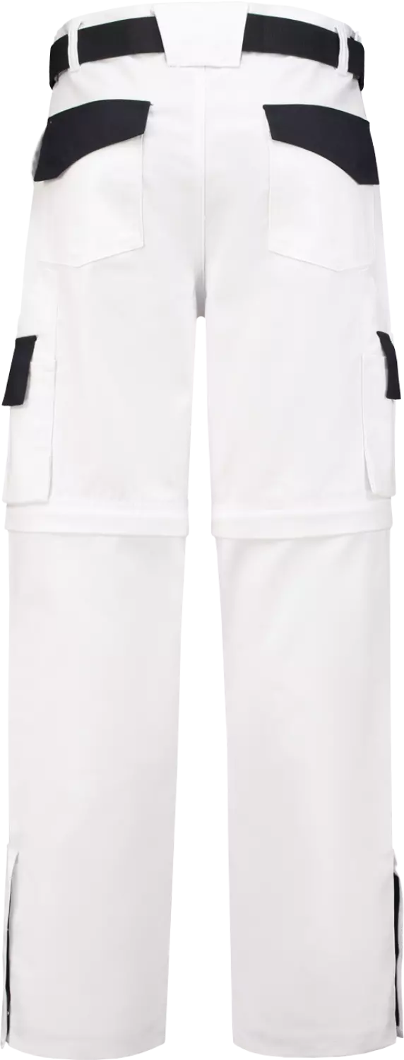 Workman 1004 Classic Worker ZIP OFF Werkbroek - Wit / Navy - Maat 50 (34/34)-image