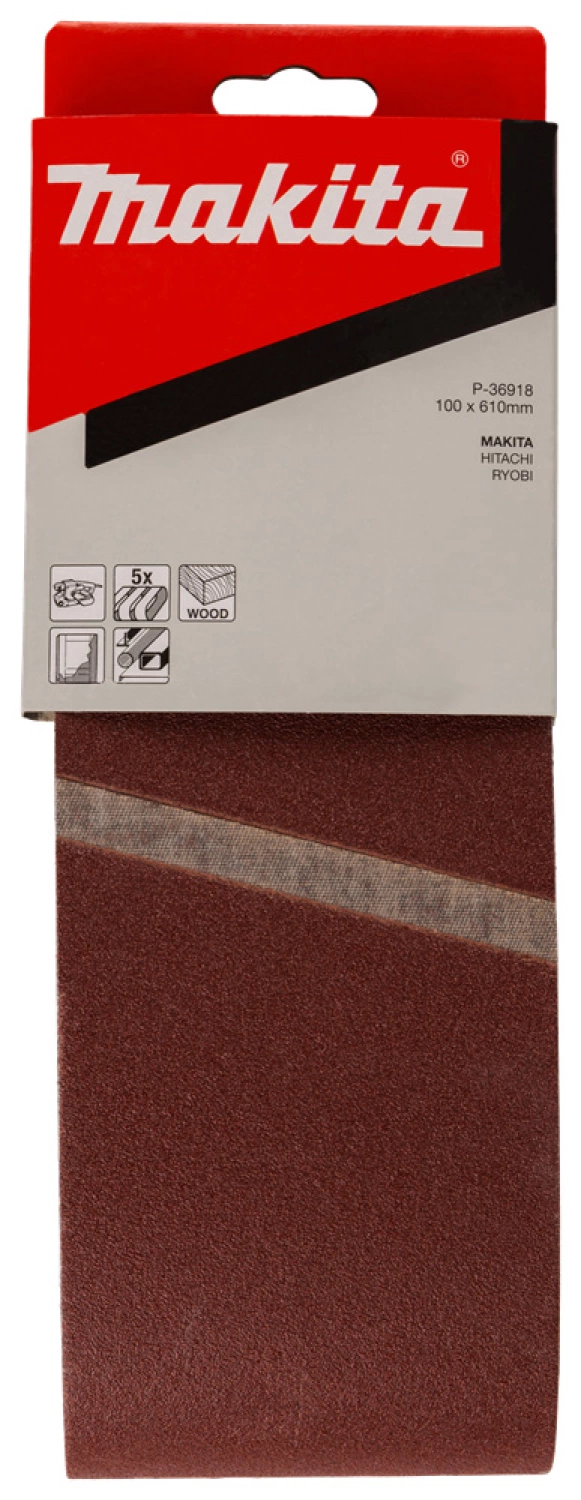 Makita P-36902 Schuurband - K80 - 100 x 610mm (5st)-image