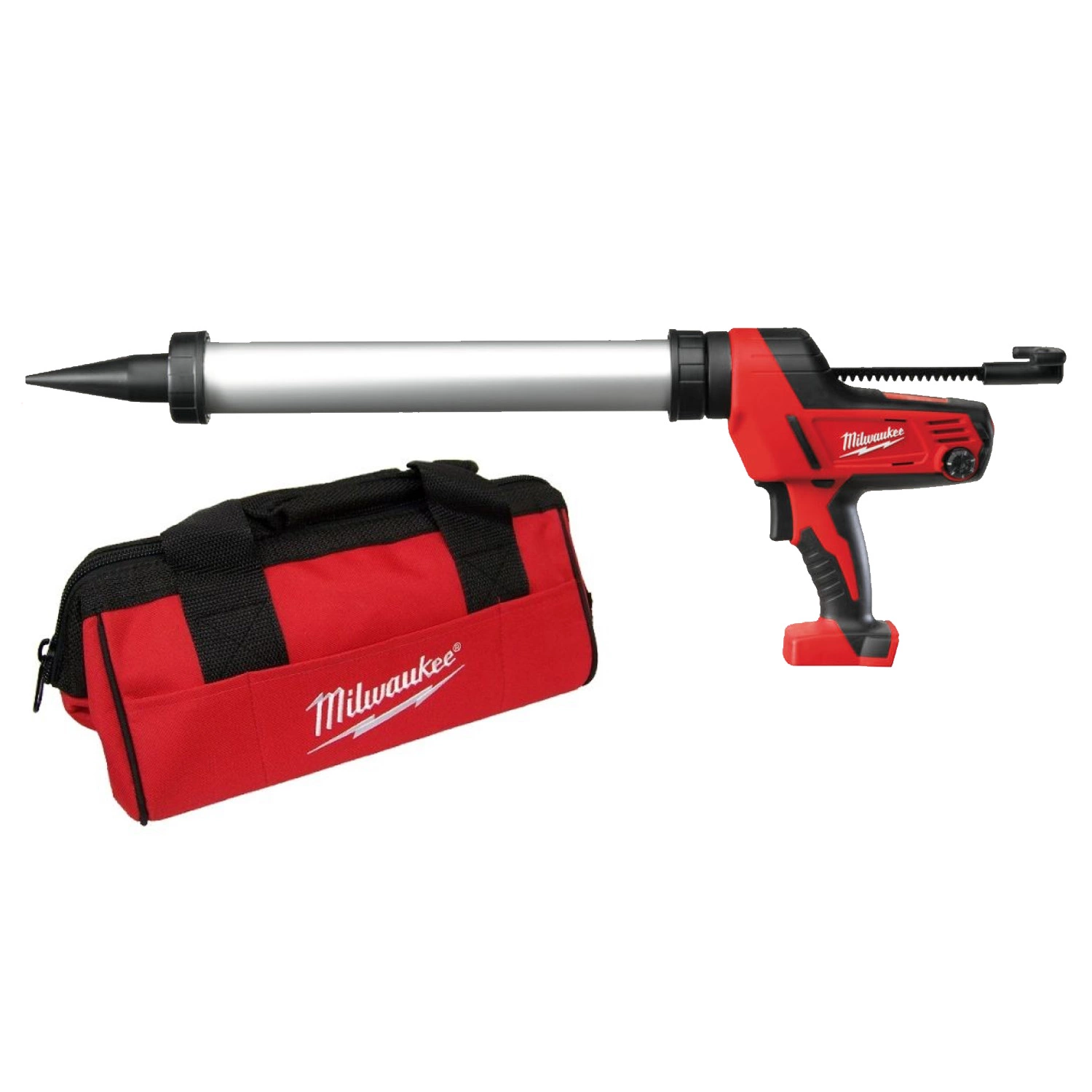 Milwaukee C18 PCG/600A-0B Pistolet à colle sans fil 18V Li-Ion (machine seule) porte cartouches inclus dans sac-image