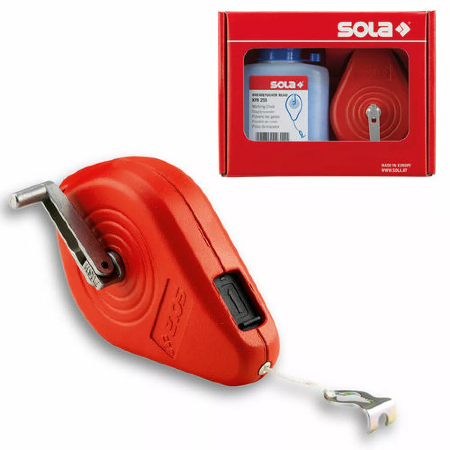 Sola CLM 30 SET B Slaglijnmolen Set met slaglijnpoeder - 30m - Blauw-image