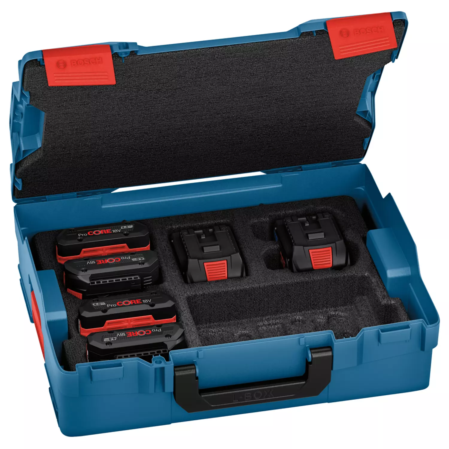 Bosch 1600A02A2T 6-delige 18V ProCore accu set (4x 4,0Ah en 2x 8,0Ah) in L-BOXX-image