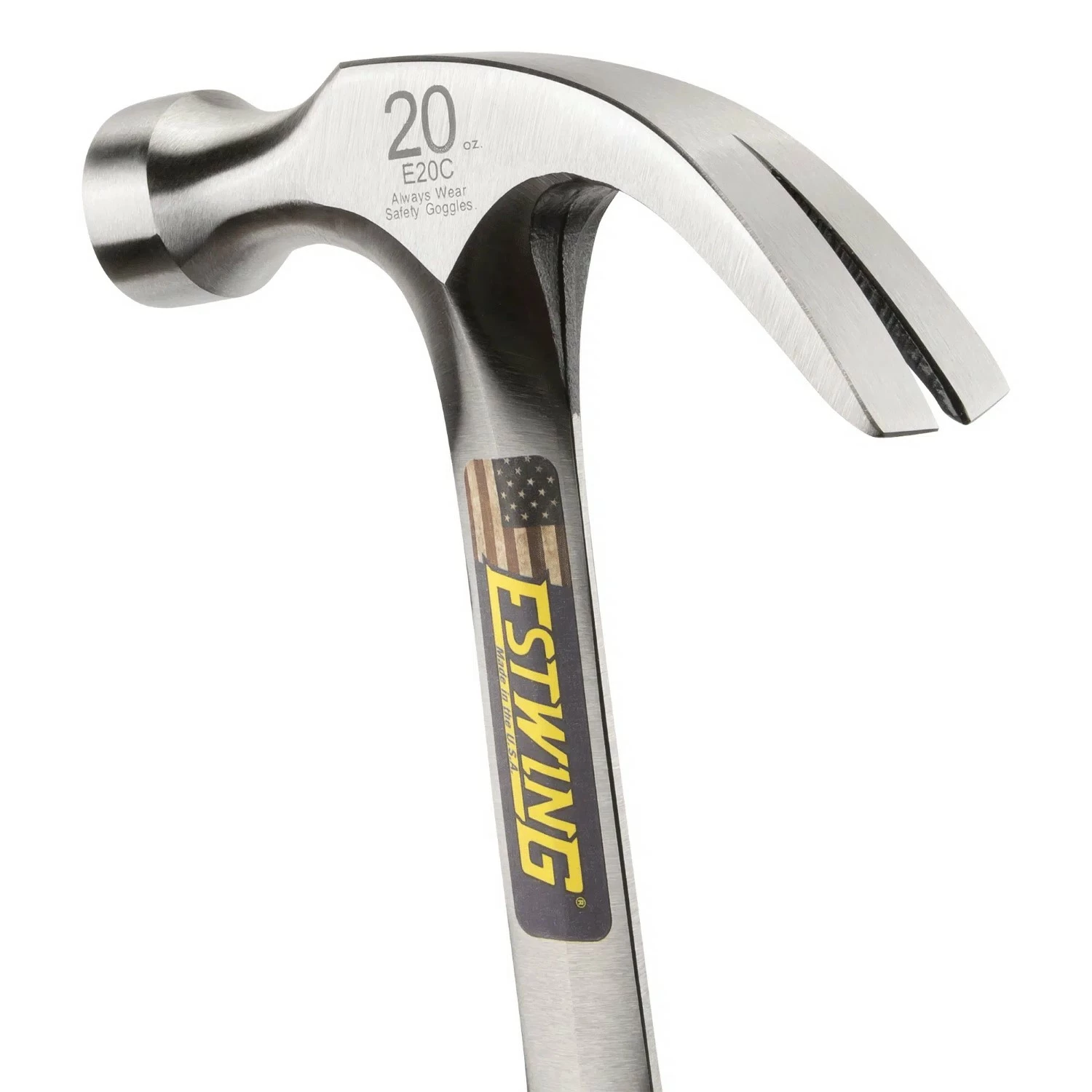 Estwing E16C Marteau à panne courbée - manche en cuir-image