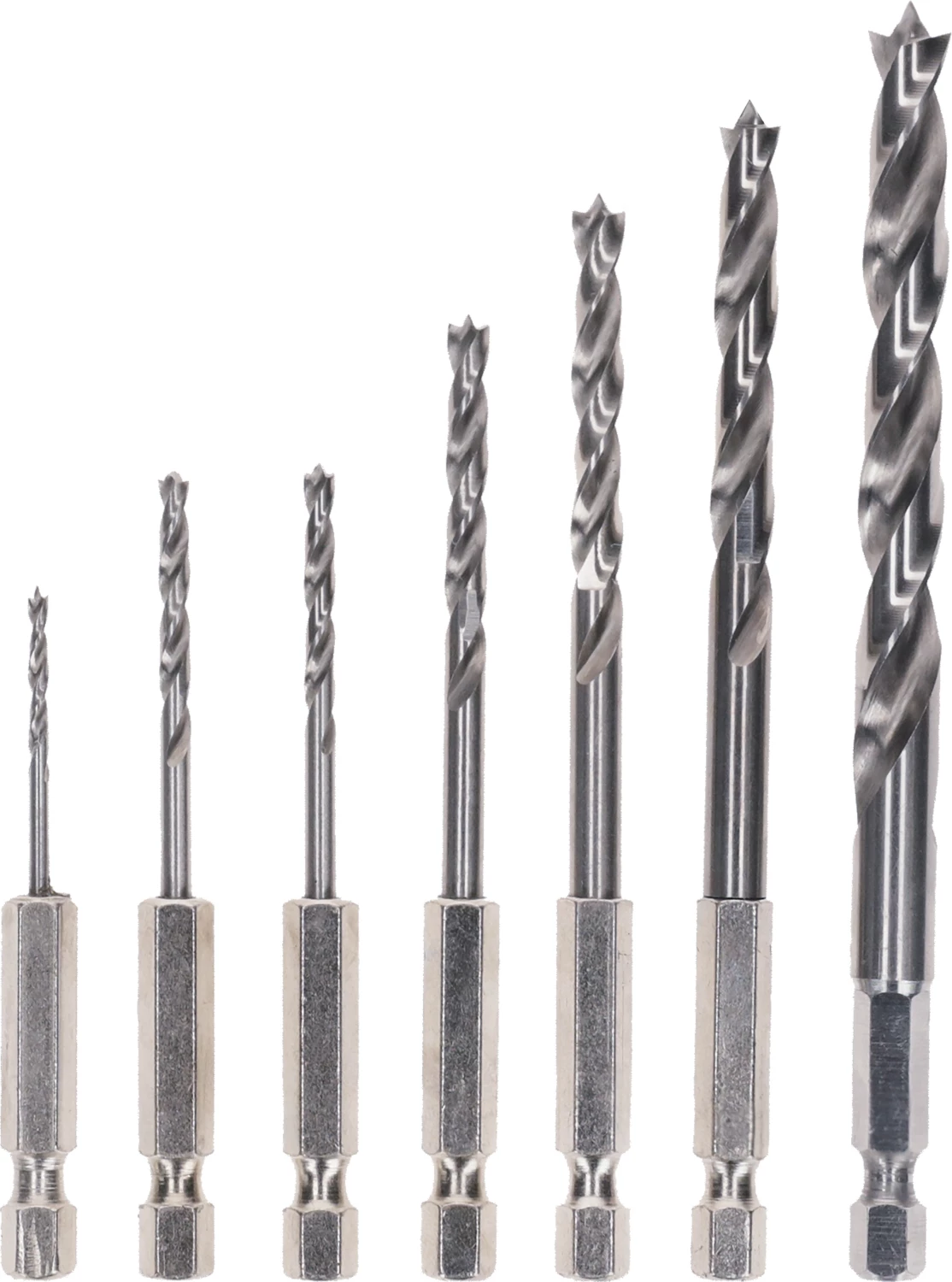 Bosch 2607019923 7-delige Robust Line Houtspiraalboor set in cassette - 2-8mm - zeskant opname-image