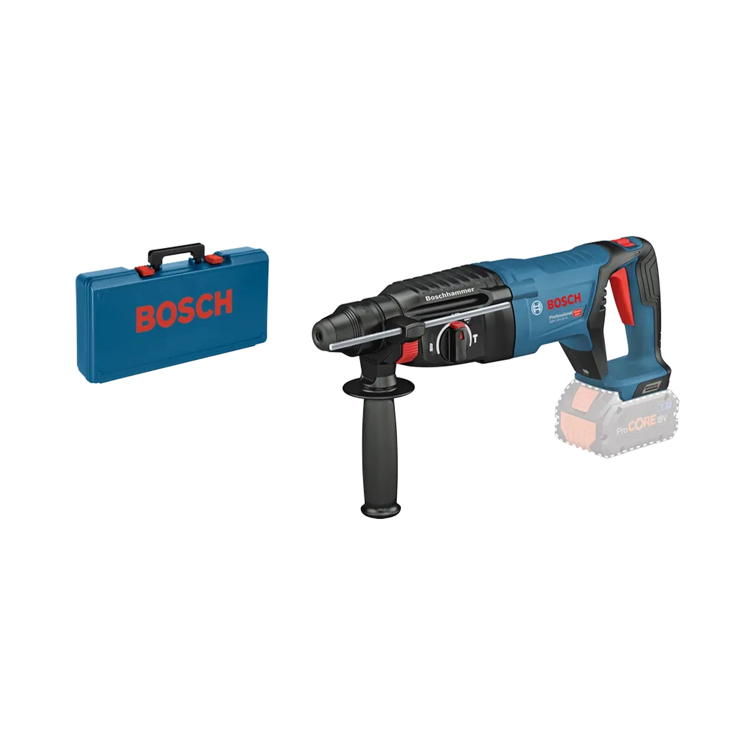 Bosch 0611916000 - Marteau-perforateur sans fil GBH 18V-26 D C&G Chargeur et batterie Li-Ion non livrée-image