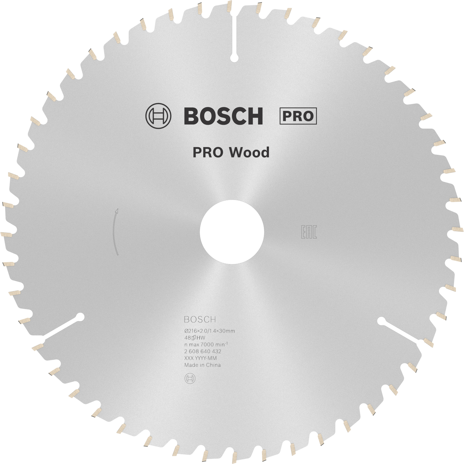 Bosch 2608640432 Pro Wood Cirkelzaagblad - 216 x 30 x 48T - Hout-image