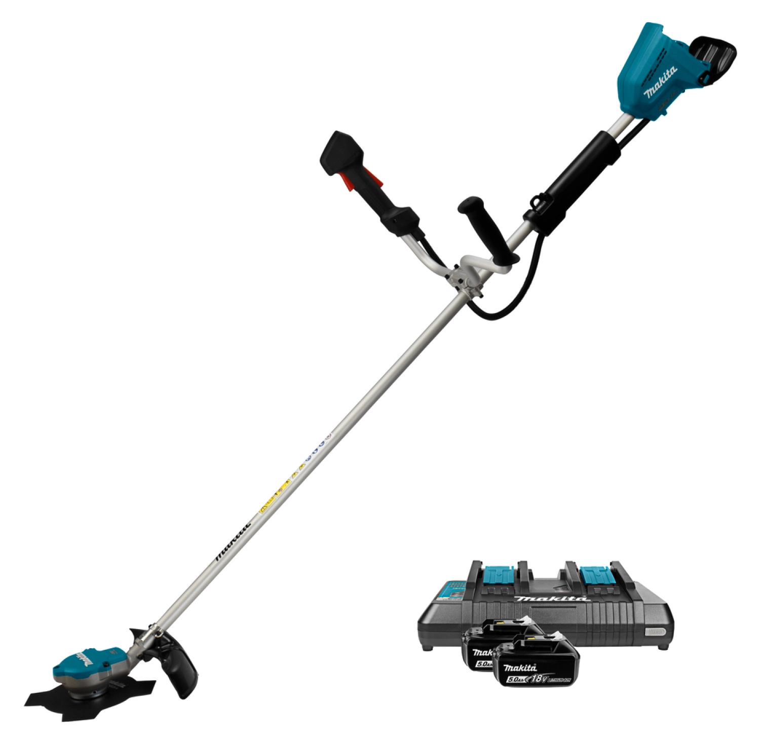 Makita DUR368APT2 LXT 2x18V Li-Ion accu bosmaaier set (2x 5,0Ah) - U-Greep - 230mm - koolborstelloos-image