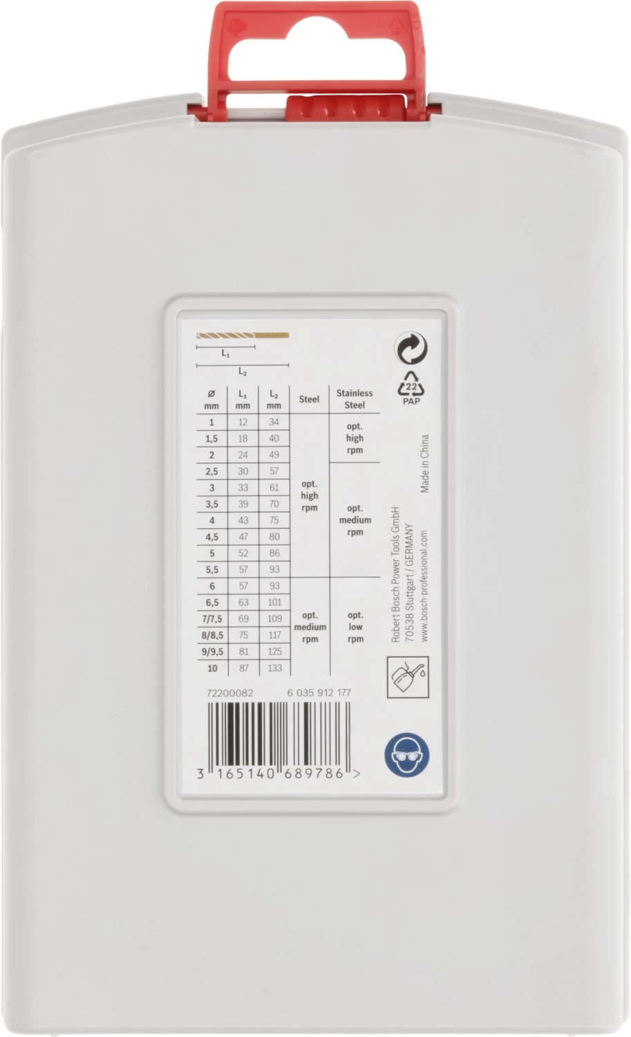 Bosch 2608587014 19-delige ProBox Metaalborenset HSS-Co DIN 338-image