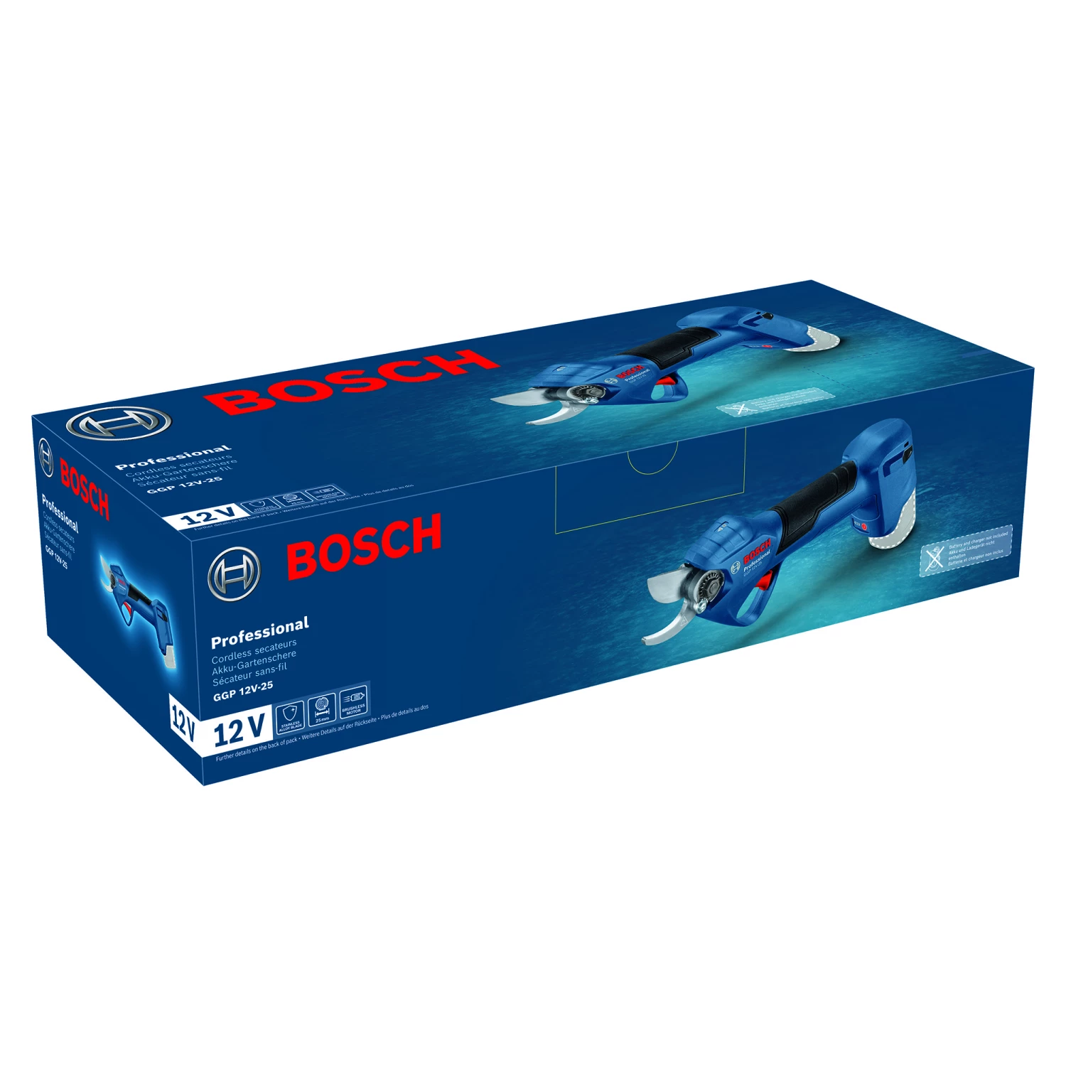 Bosch GGP 12V-25 Kit sécateur sans fil 12 V (2 x 3,0 Ah)-image