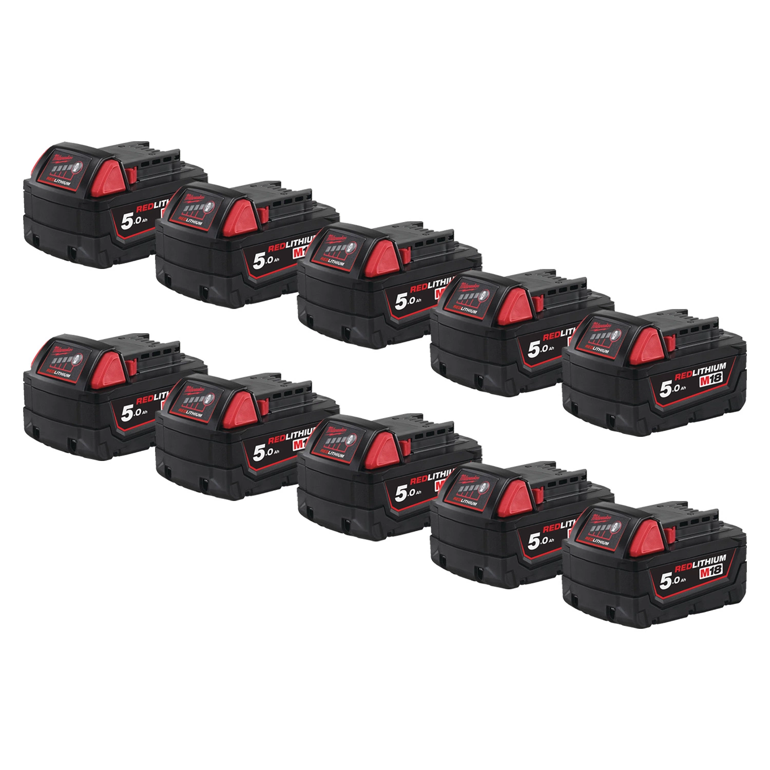Milwaukee M18 B5 18V Li-Ion batterie - 5.0Ah (10pcs)-image