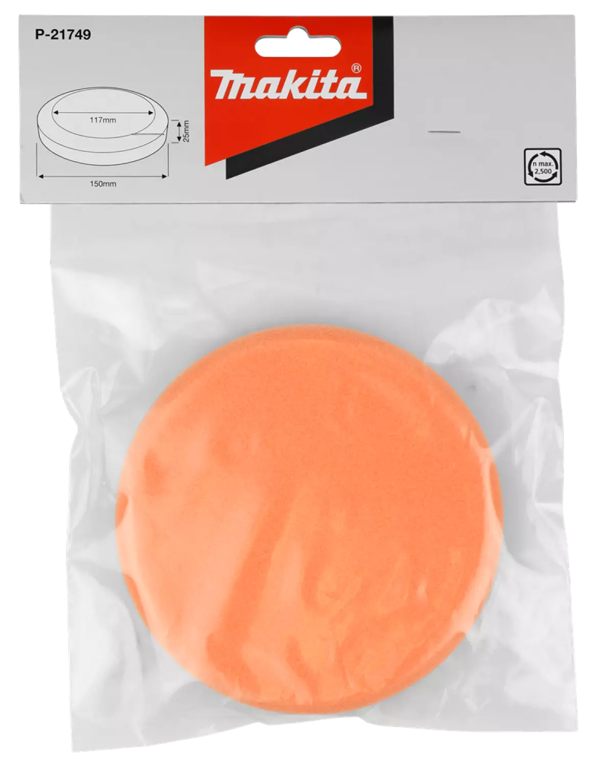 Makita P-21749 Inpoetsschijf - 25 x 150mm-image
