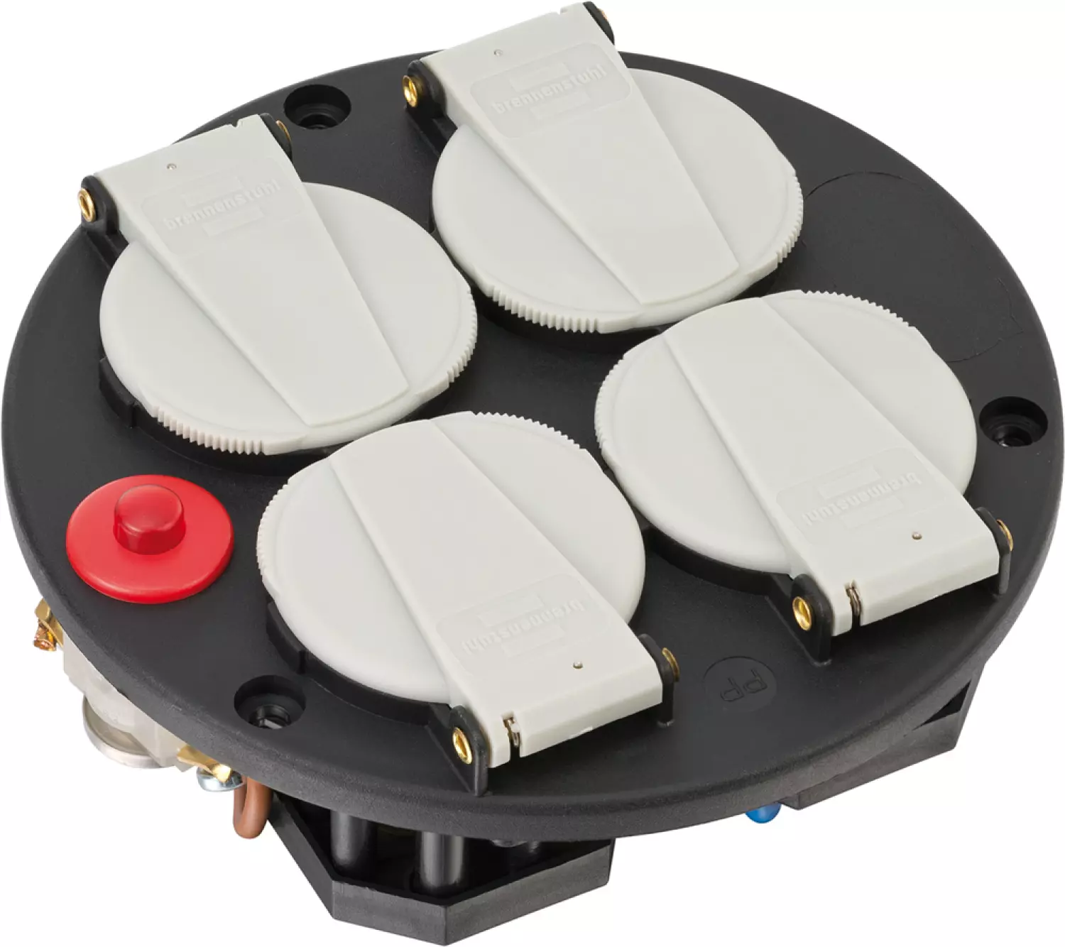 Brennenstuhl 1081080 4-voudige inzet - IP20 - 230V/16A - thermostaat met controlelicht-image