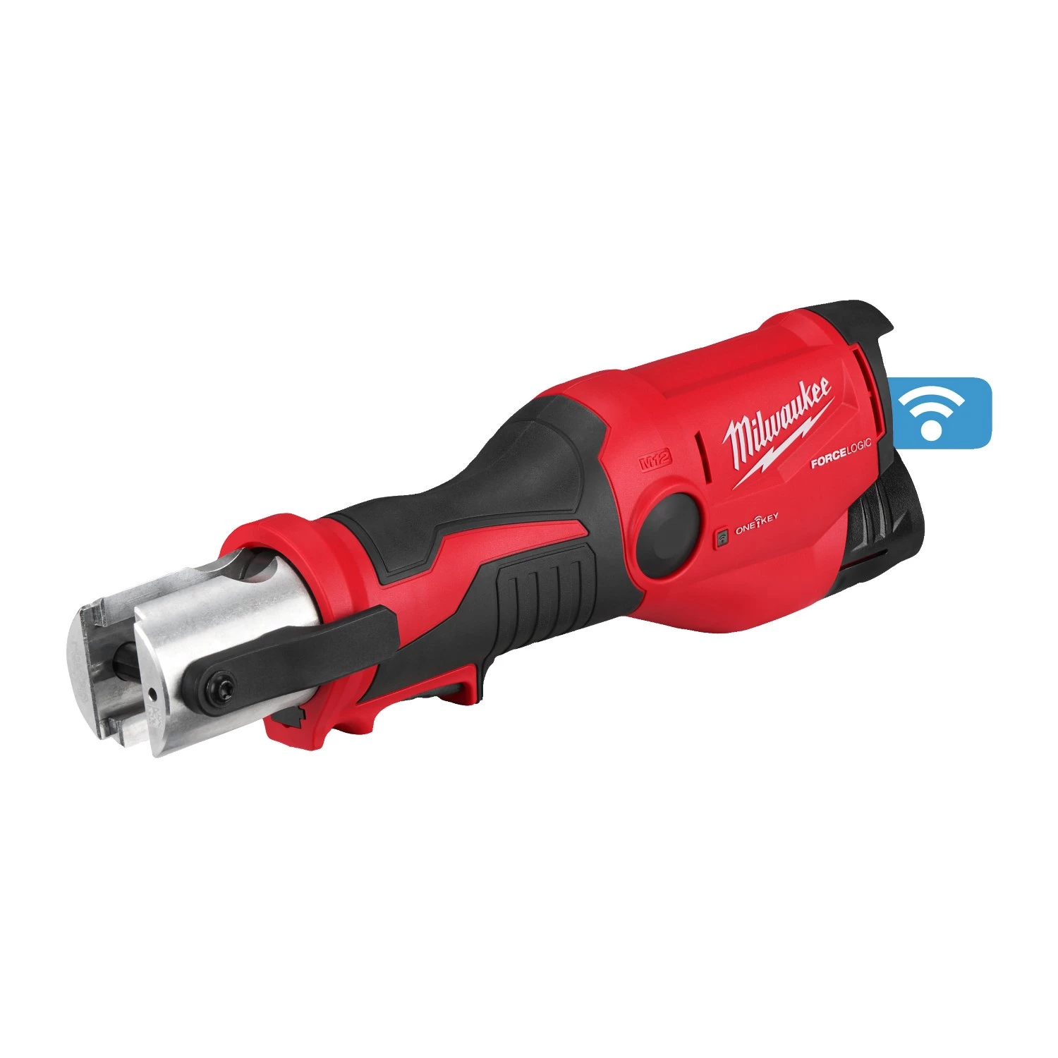 Milwaukee M12 ONEHPT-202C Kit de pince hydraulique à batterie Li-ion 12 V (2 batteries 2,0 Ah) dans un coffret-image