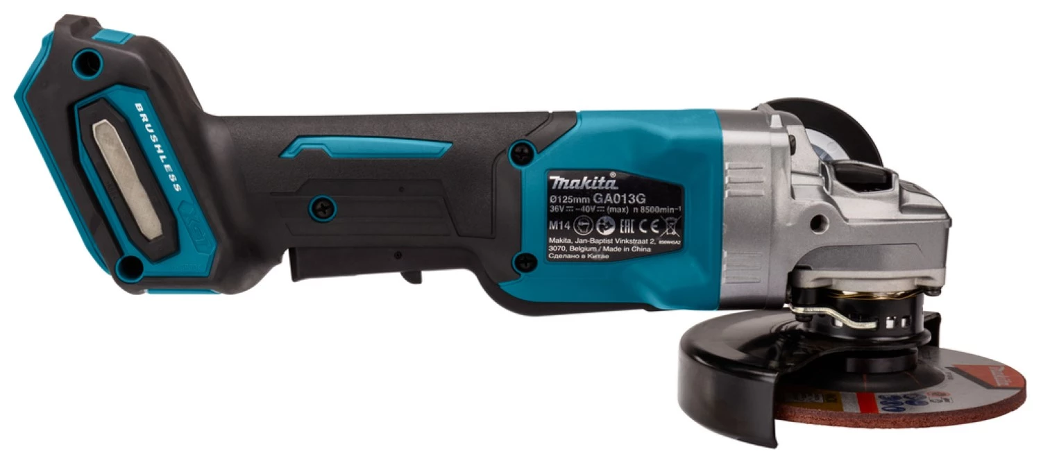 Makita GA013GM201 Meuleuse d'angle sans-fil - XGT 40V max Li-ion - 2 batteries 4,0 ah - Mbox - 125 mm-image