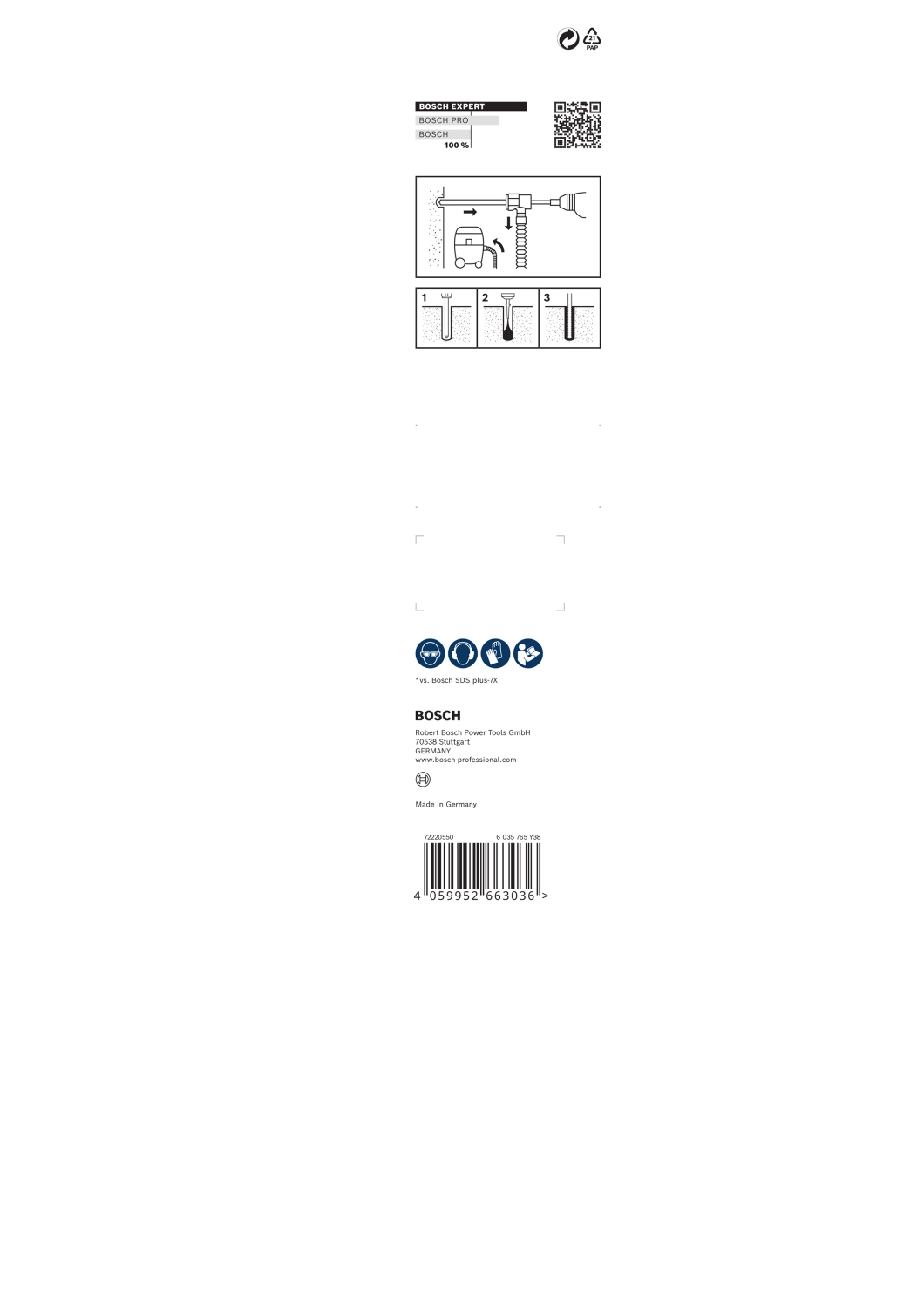 Bosch 2608901771 EXPERT Hamerboor SDS Clean SDS plus-8X - 16x200x350mm met connector-image