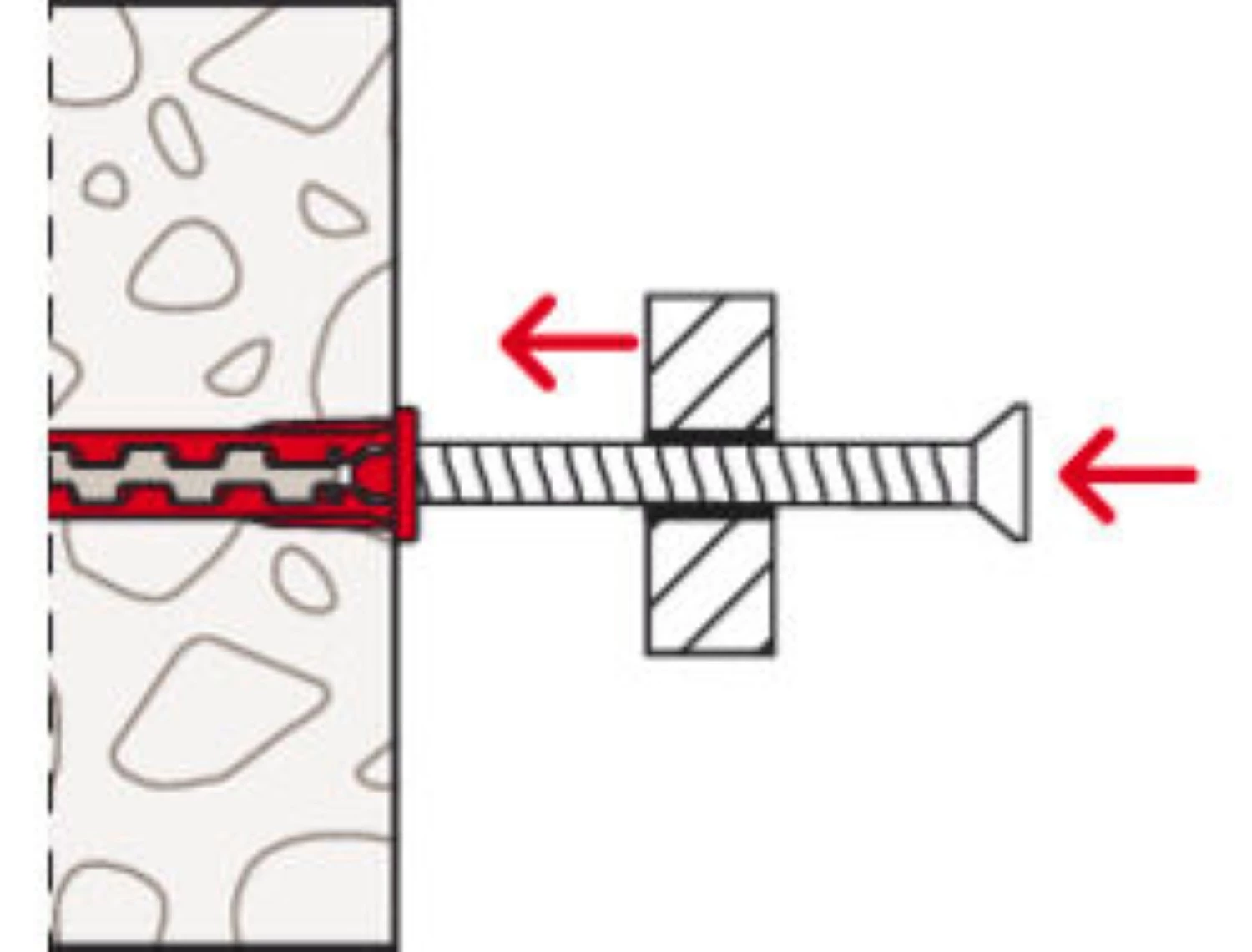 Fischer 577365 Nylon plug HybridPower 10 x 90 met TX40 schroef (50st)-image
