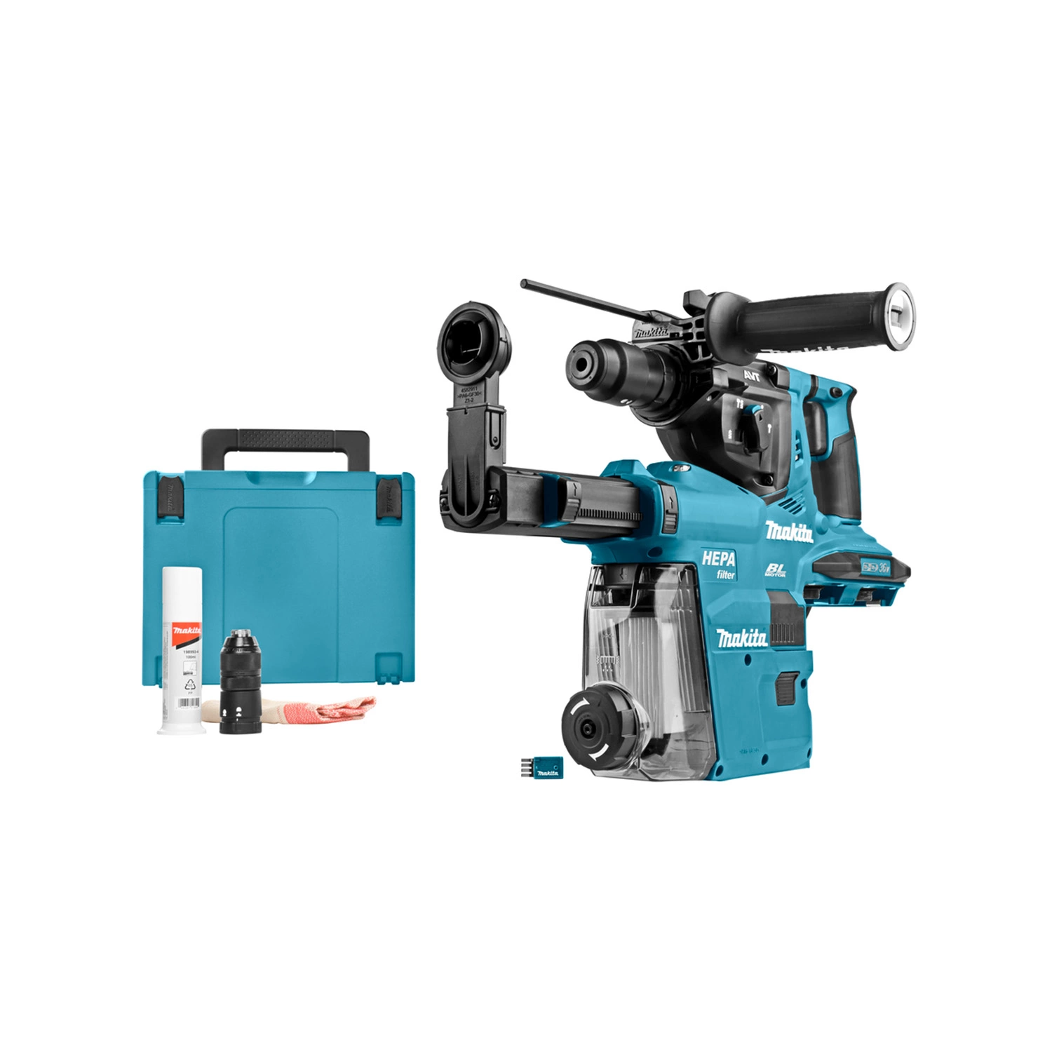 Makita DHR283ZWJU 36V (2x 18V) Li-Ion Accu SDS-plus combihamer incl. stofafzuiging body in Mbox - 2,9J - koolborstelloos-image