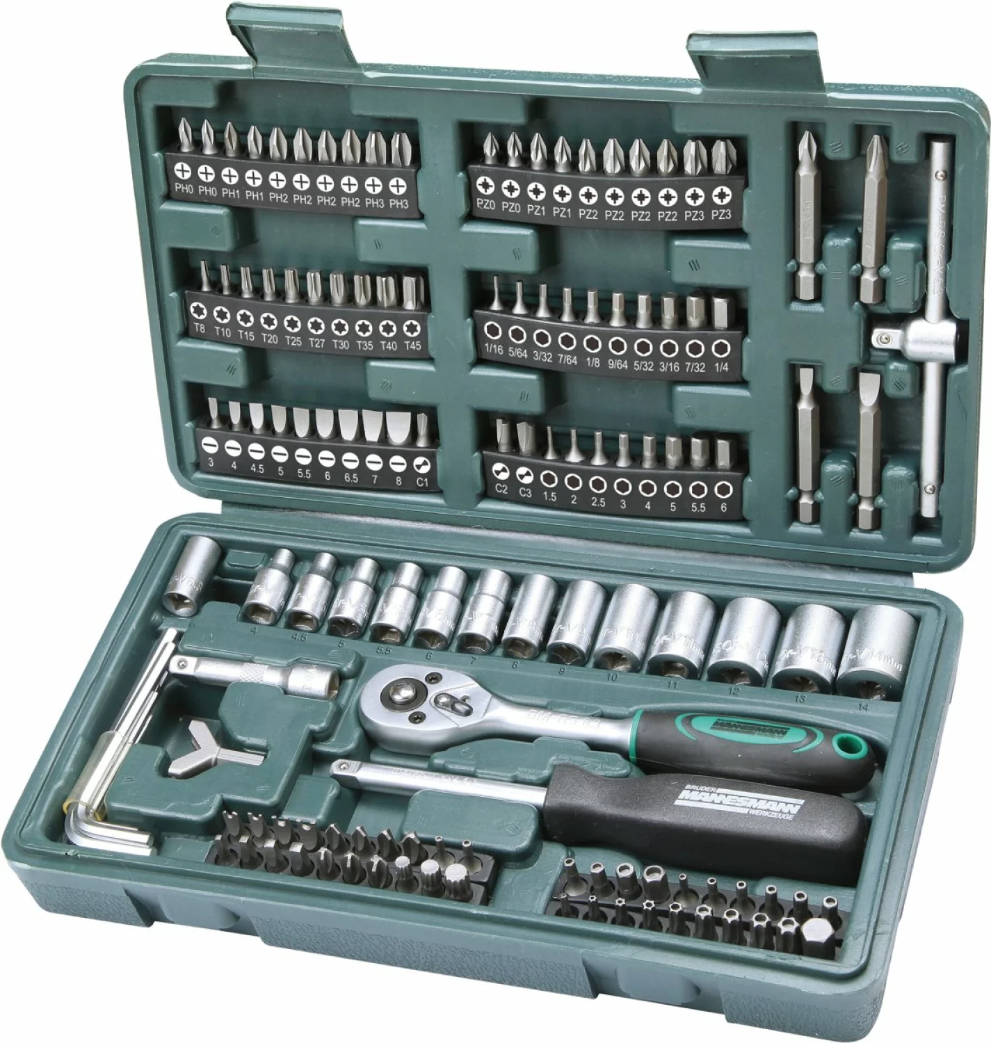 Brüder Mannesmann 29166 130-delige bit / doppenset-image