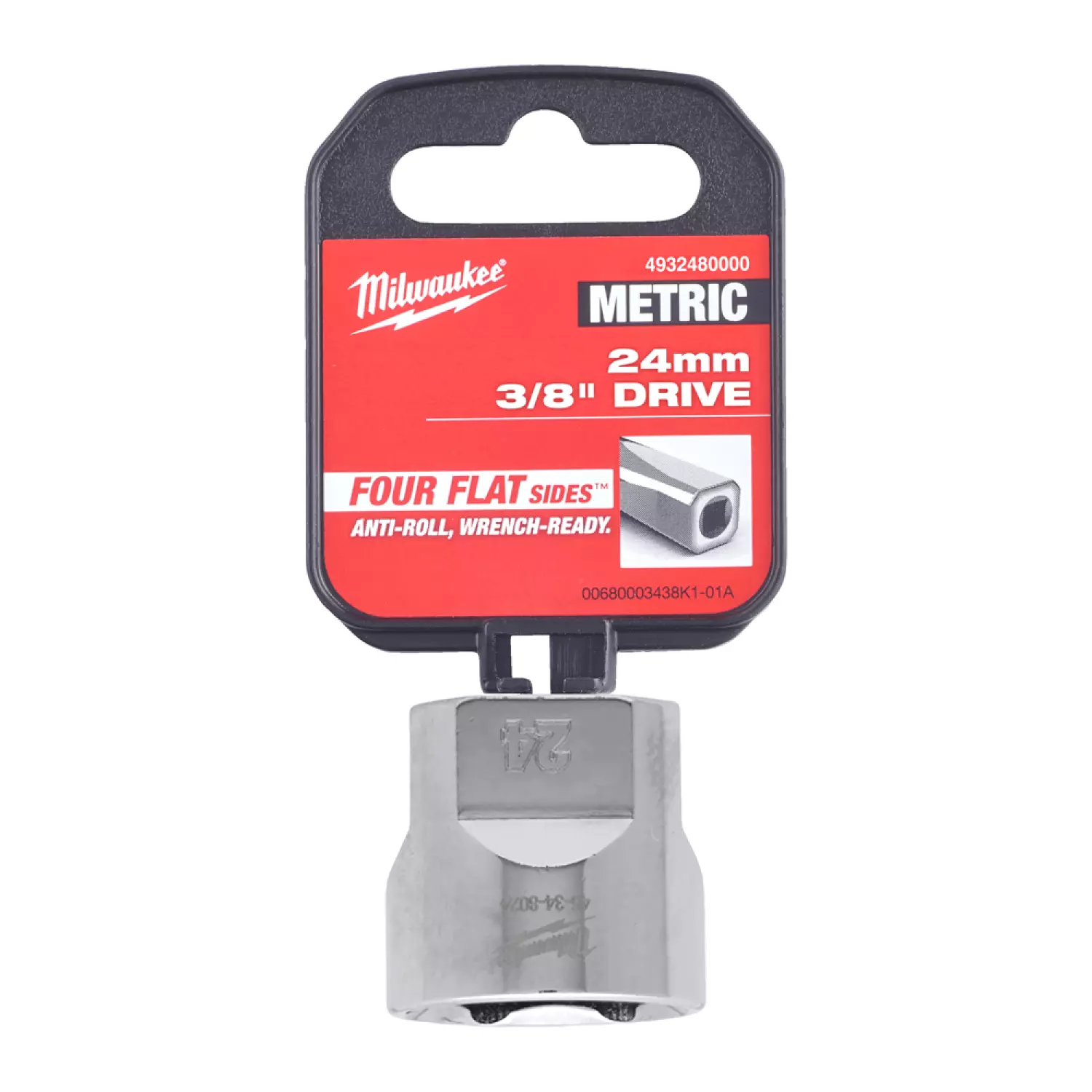 Milwaukee 4932480000 Dop - 3/8" FOUR FLAT™ - 24mm-image