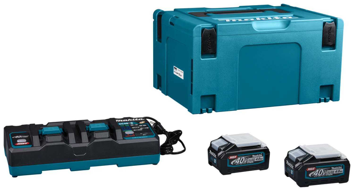 Makita 191U00-8 40V XGT Li-Ion accu starterset (2x 4.0Ah) + duolader in Mbox-image