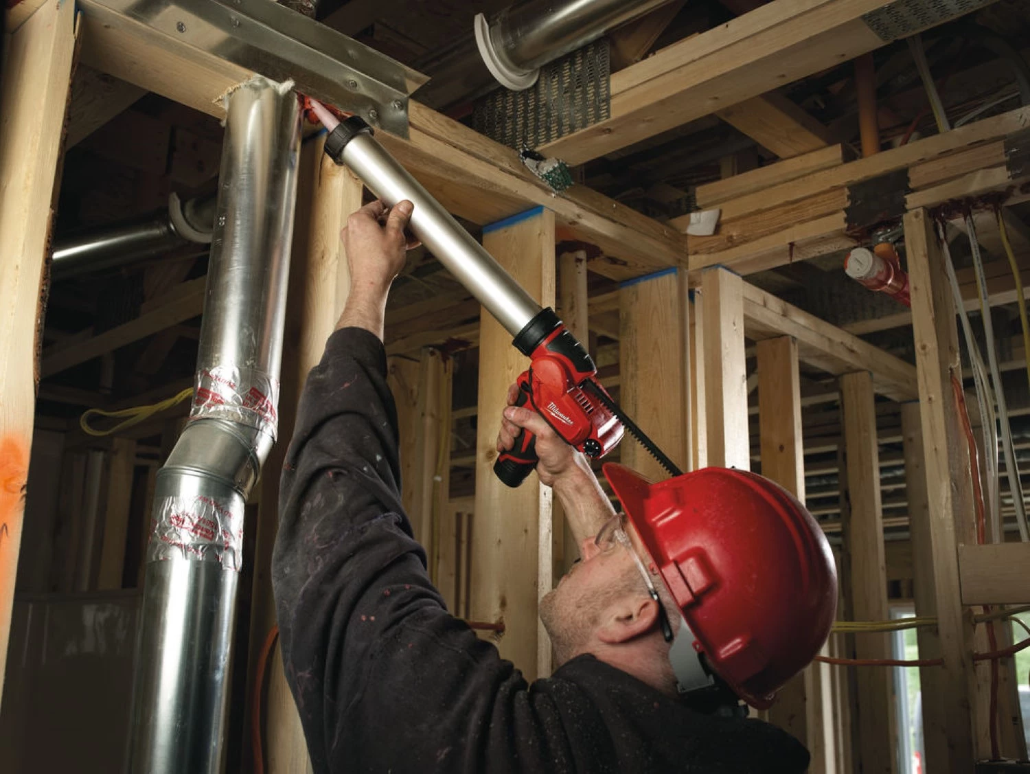 Milwaukee M12 PCG/400A-0 Pistolet à colle / mastic avec porte-cartouche - 12V Li-ion - Machine seule-image