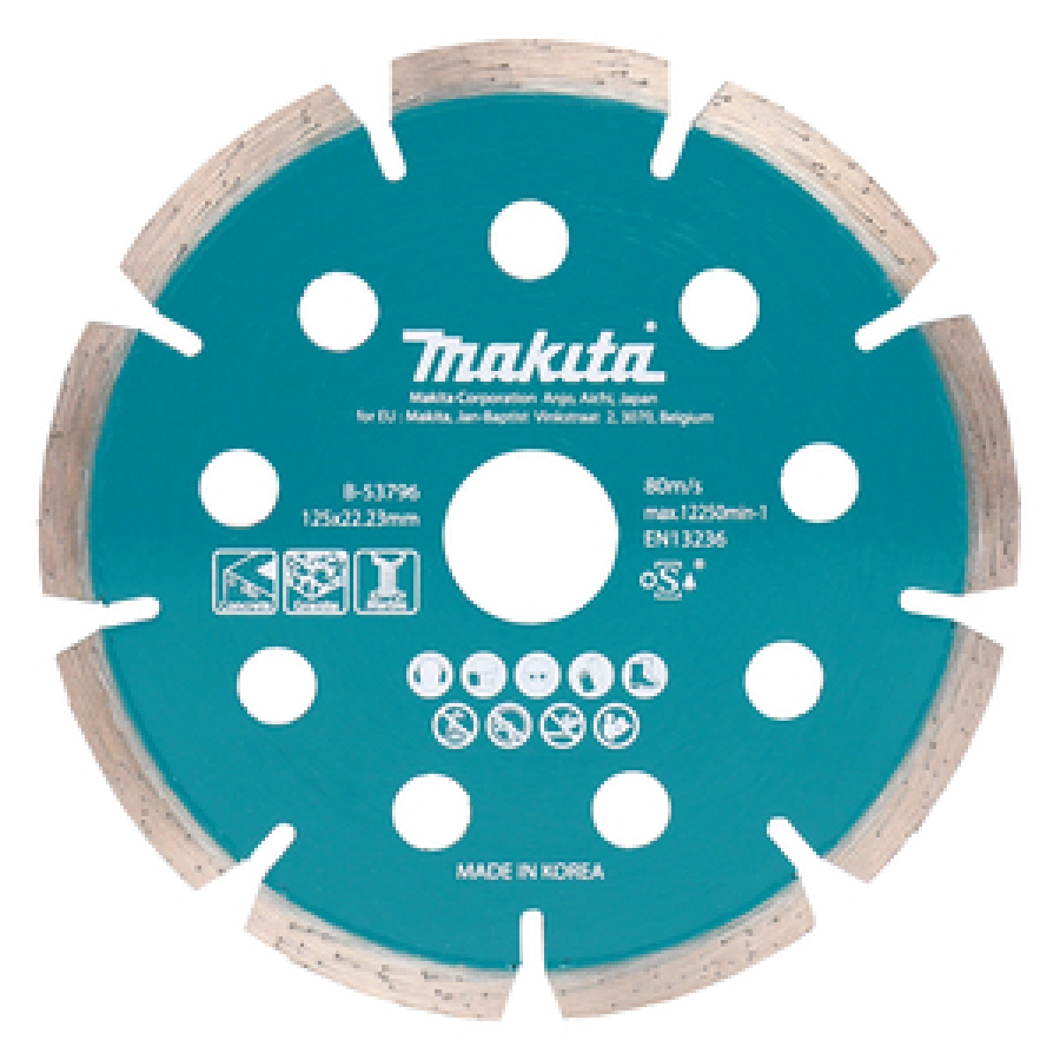 Makita B-53796 Diamantschijf - 125 x 1,6 x 22,23mm - Beton-image