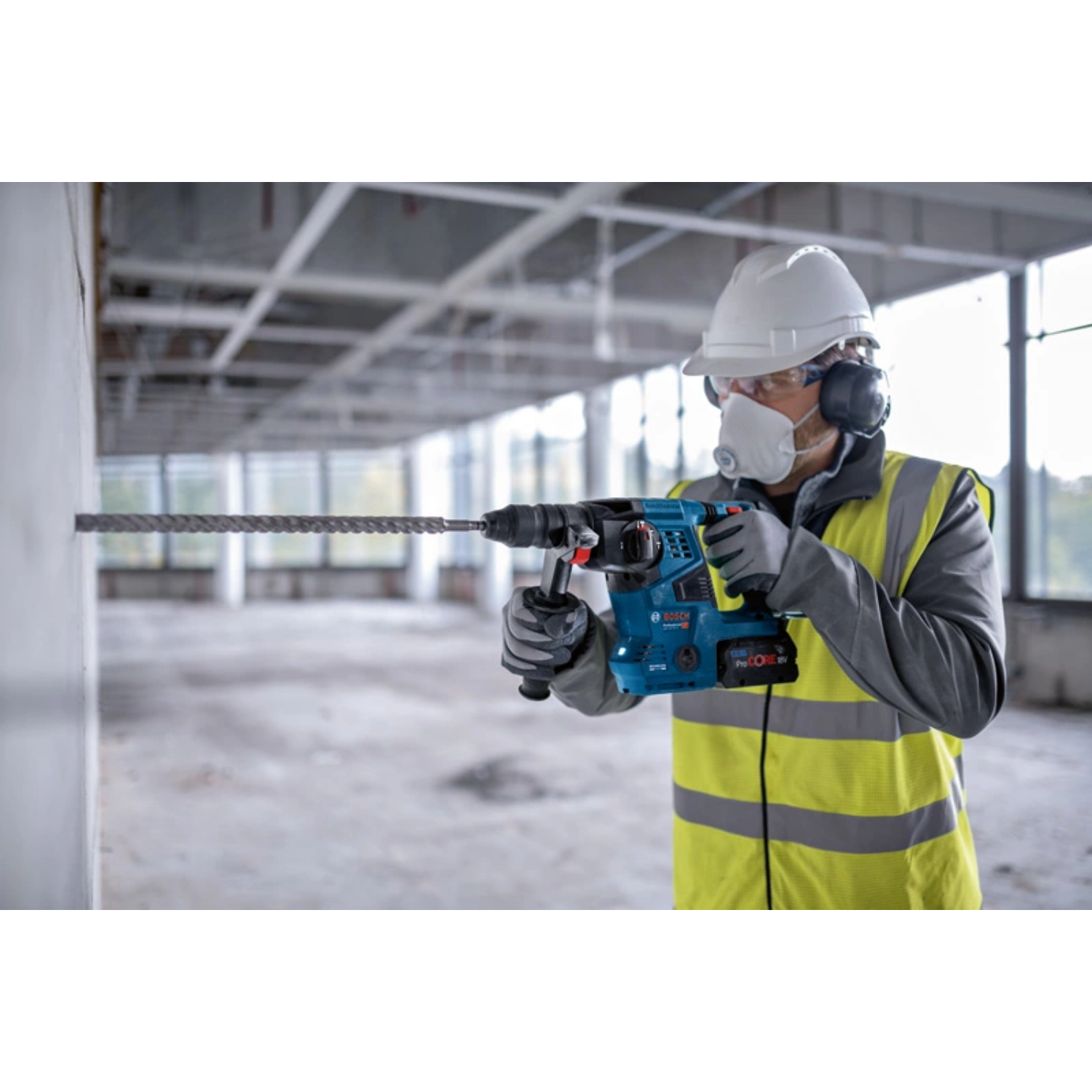 Bosch GBH 18V-28 CF 18V accu SDS-plus boorhamer set (2x 8.0Ah ProCORE accu) in L-Boxx - 3,3J - koolborstelloos-image