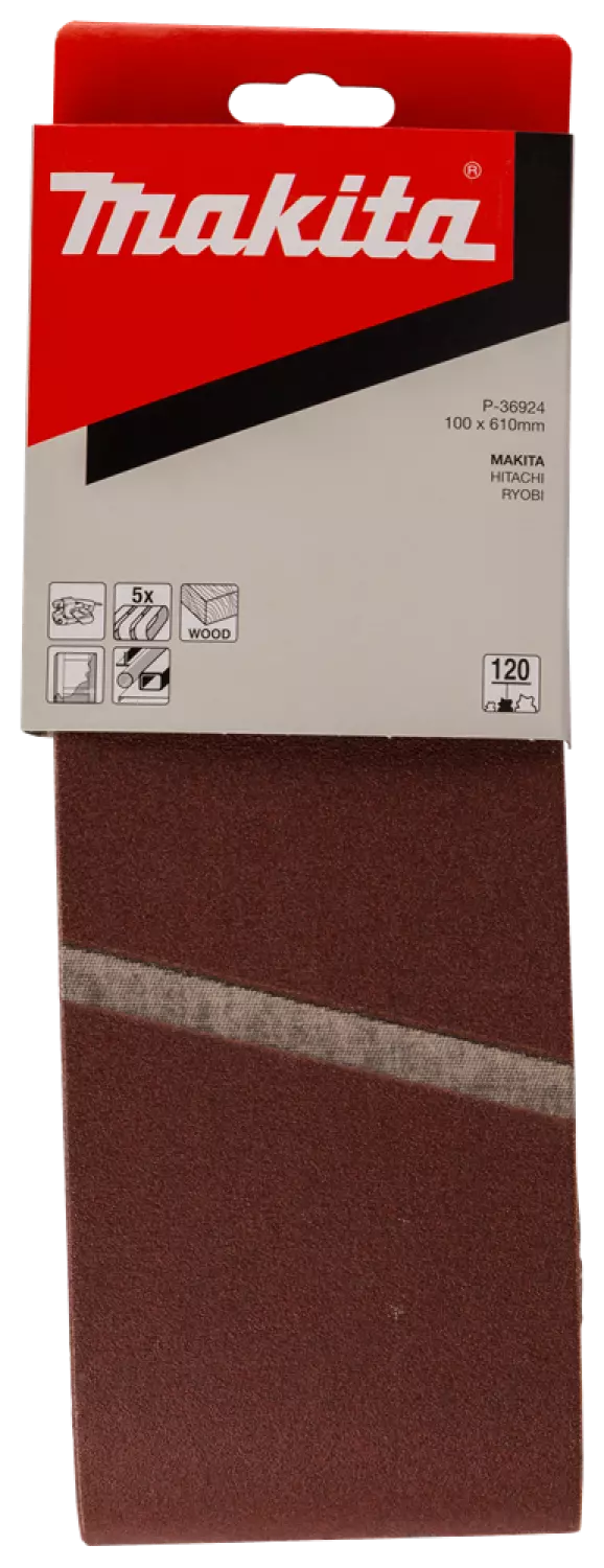 Makita P-36924 Schuurband - K120 - 100 x 610mm (5st)-image