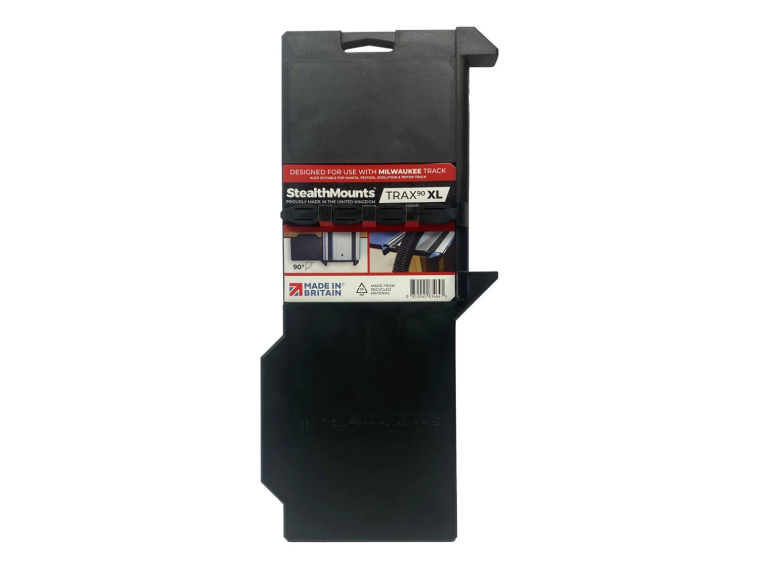 StealthMounts TSS-L-MW-1 Baanzaagvierkant voor Milwaukee geleiderails - 90 graden-image