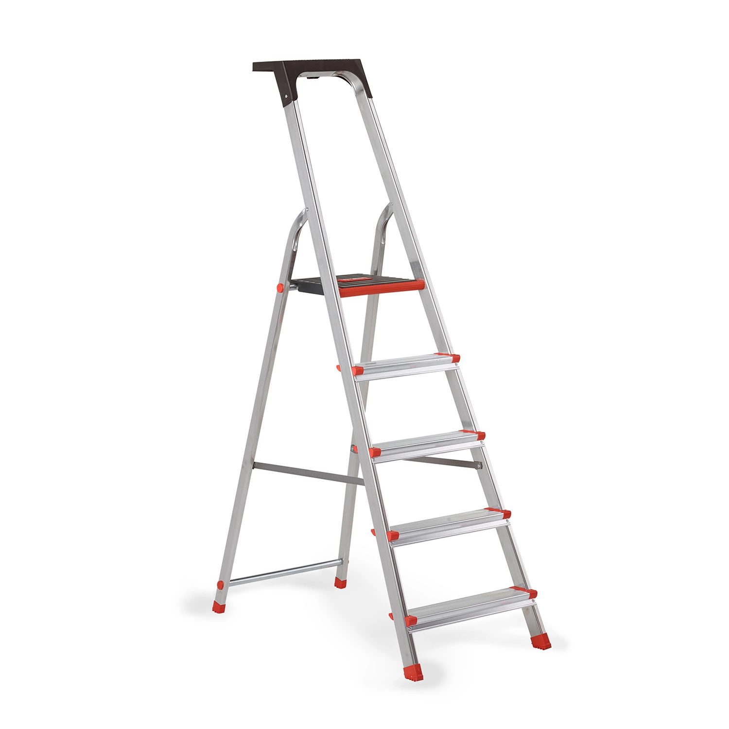 Altrex Lima Huishoudtrap - Aluminium - 5 treden - max. werkhoogte 3,0m-image