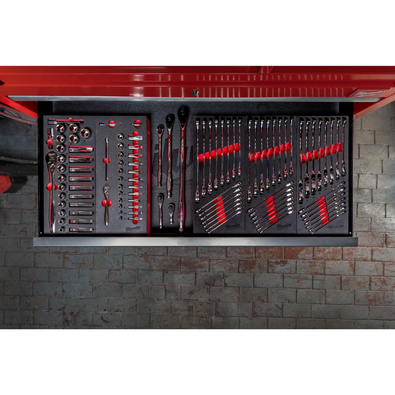 Milwaukee 4932479827 Foam Inlay Ring-steeksleutel set MAXBITE™-image