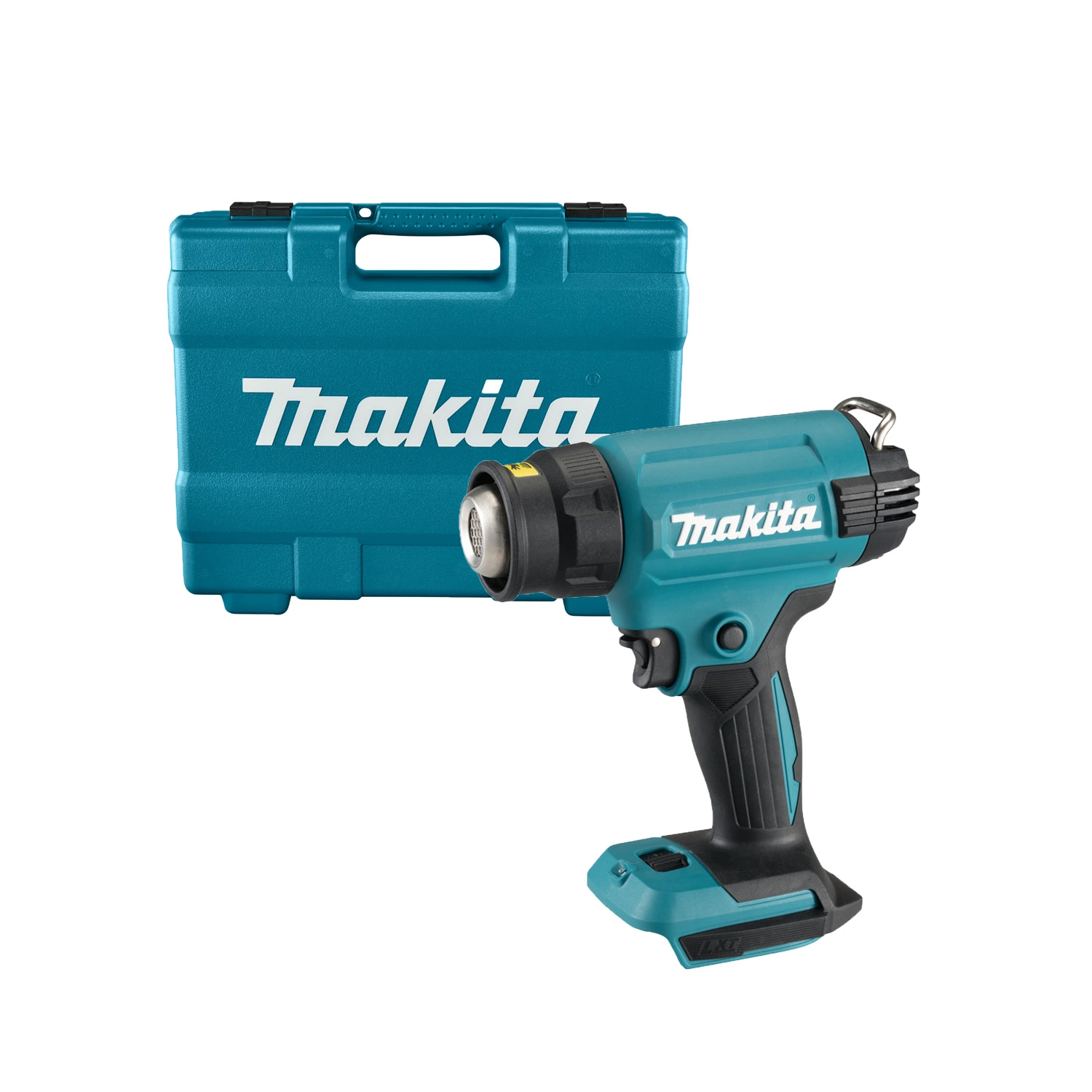 Makita DHG181ZK 18V Li-ion Accu Heteluchtpistool body in kunststof koffer met diverse opzetstukken-image