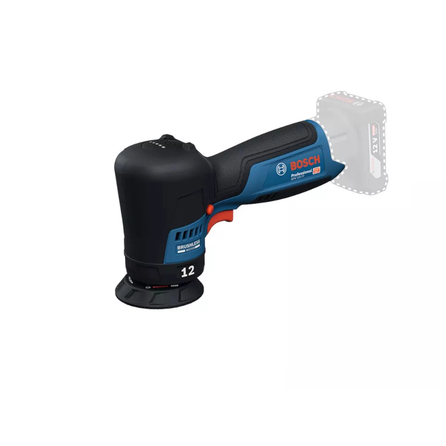 Bosch GPX 12V-77 12V accu excentrische polijstmachine - 77mm-image