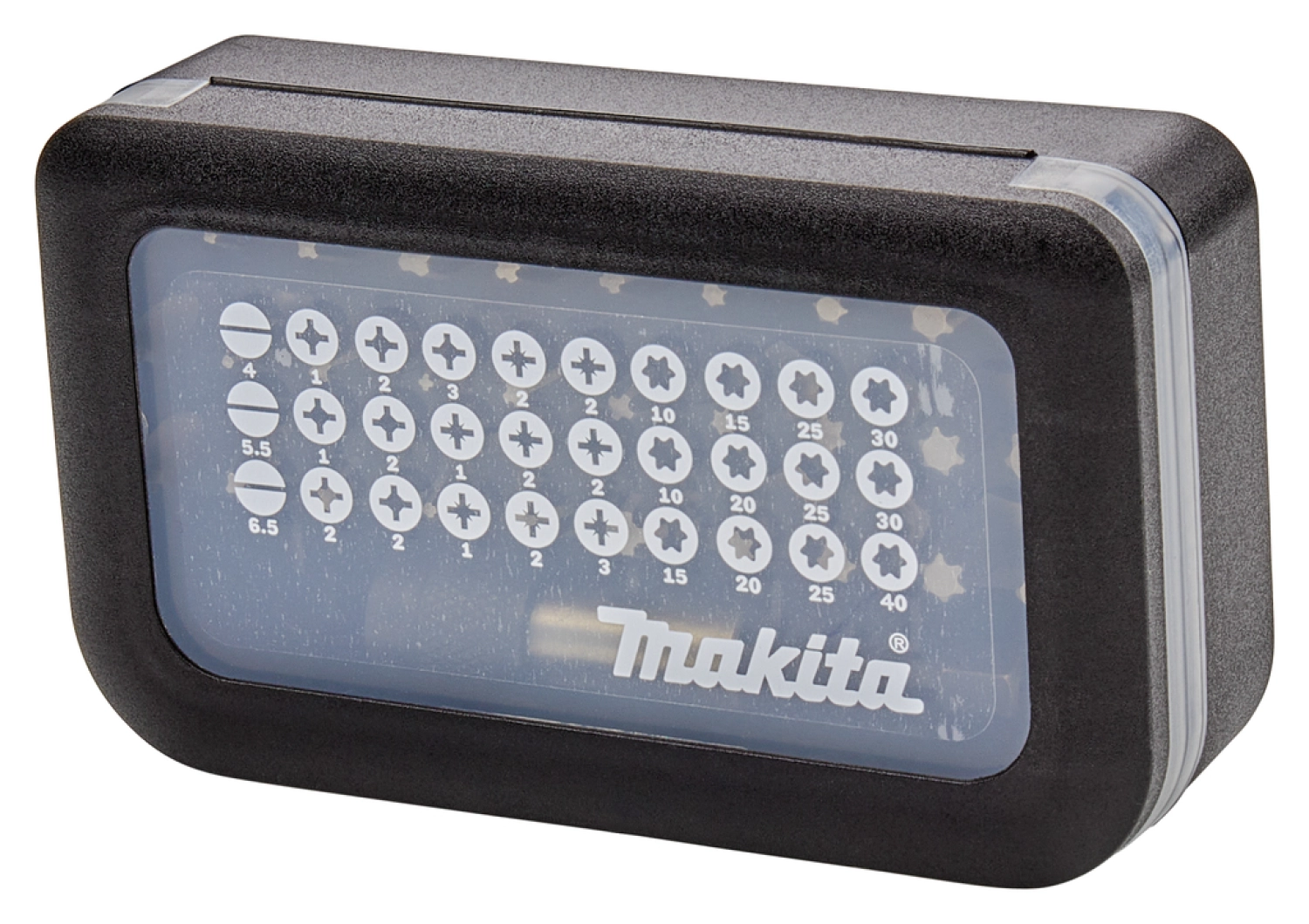Makita D-30667 31 delige bitset in cassette met riemclip-image