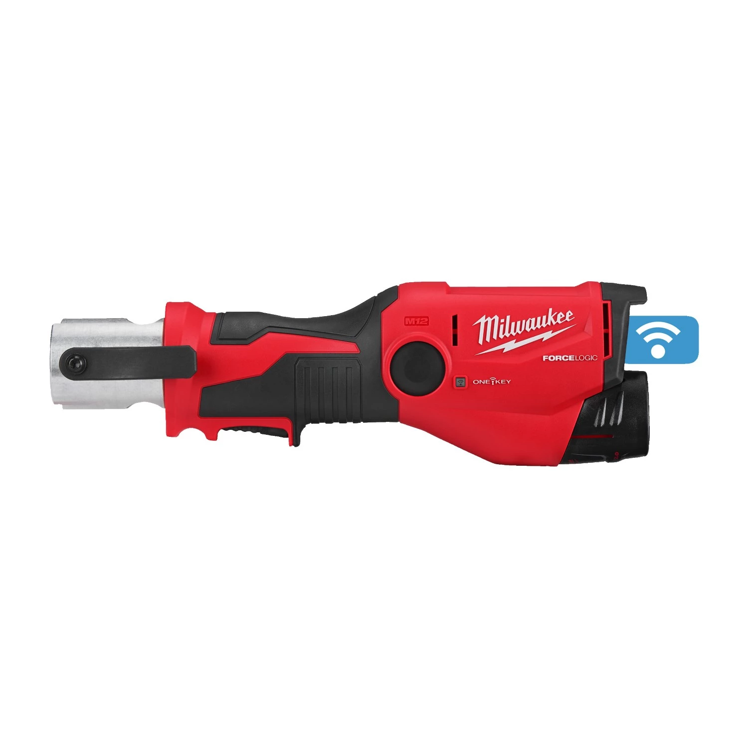 Milwaukee M12 ONEHPT-202C Kit de pince hydraulique à batterie Li-ion 12 V (2 batteries 2,0 Ah) dans un coffret-image