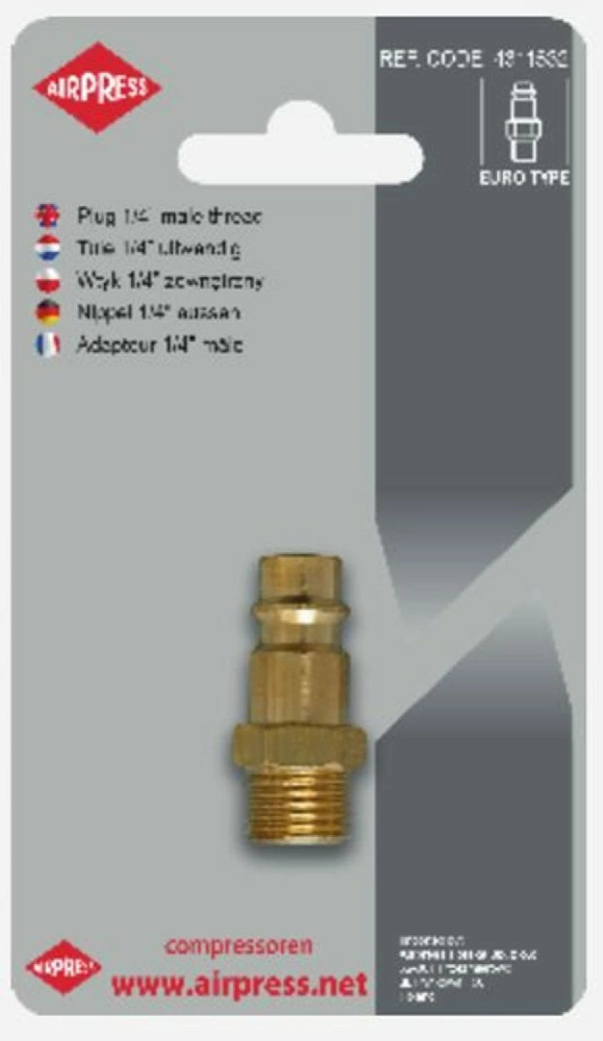Airpress 4311535 - Raccord filetage mâle Euro 1/2"-image