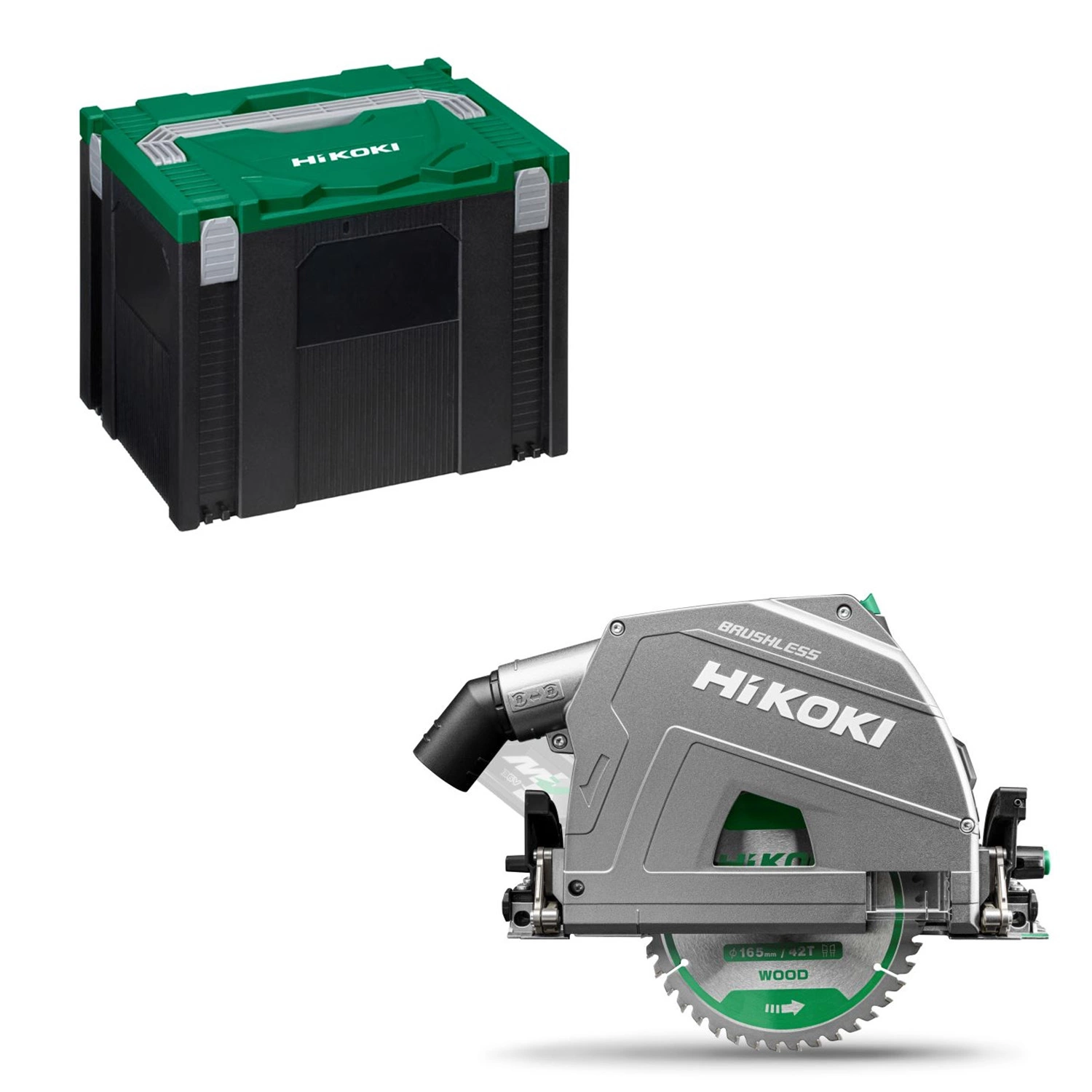 HiKOKI C3606DPAW2Z 36 V (18 V/36 V) batterie Li-ion Scie plongeante corps en HSC - 165 mm-image