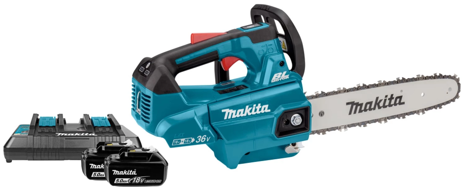 Makita DUC306PT2 -Tronçonneuse sans-fil 2 x 18V Li-ion - 2 batteries 5,0 ah - 30 cm-image