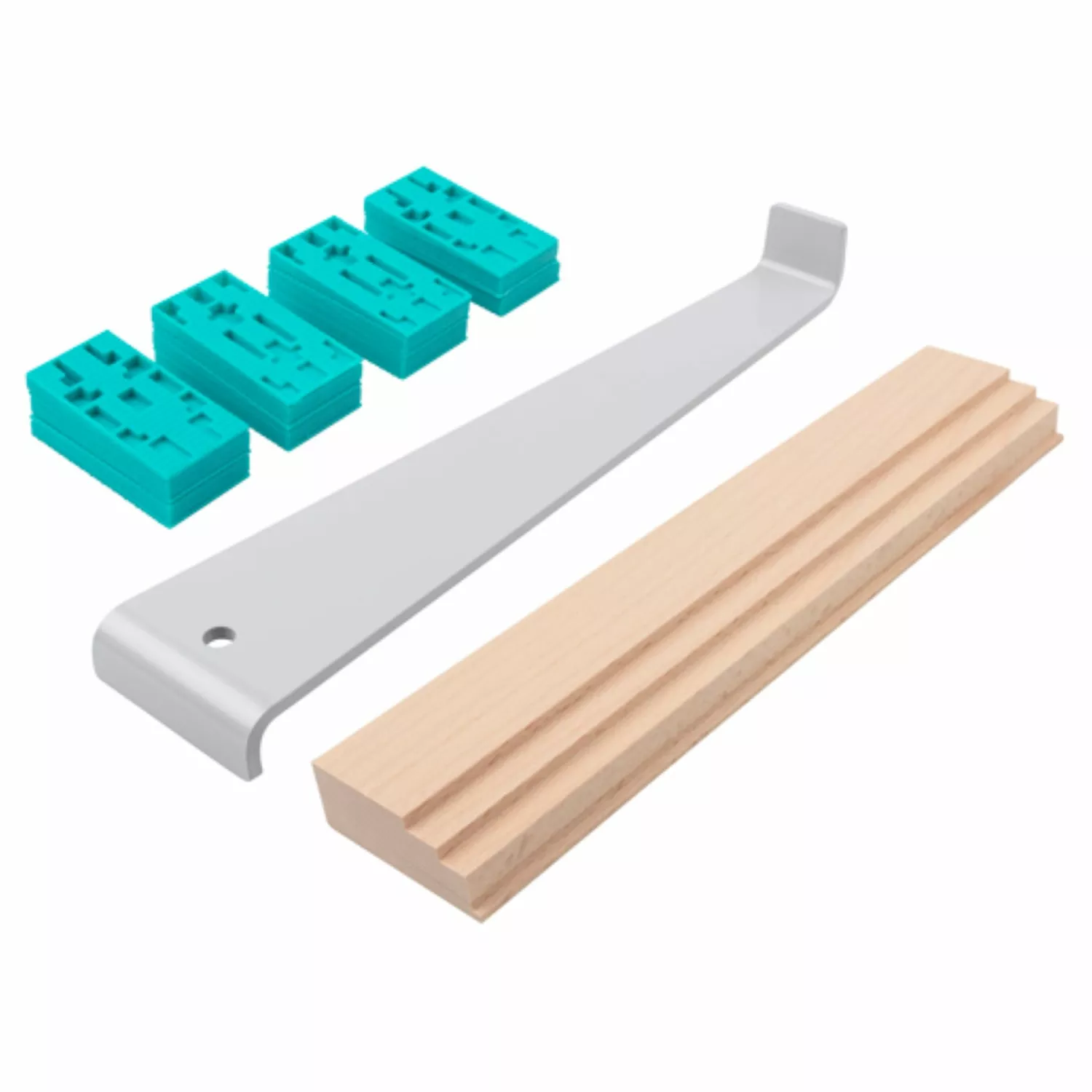Wolfcraft 6931000 - Set de pose de parquet stratifié (20pcs)-image