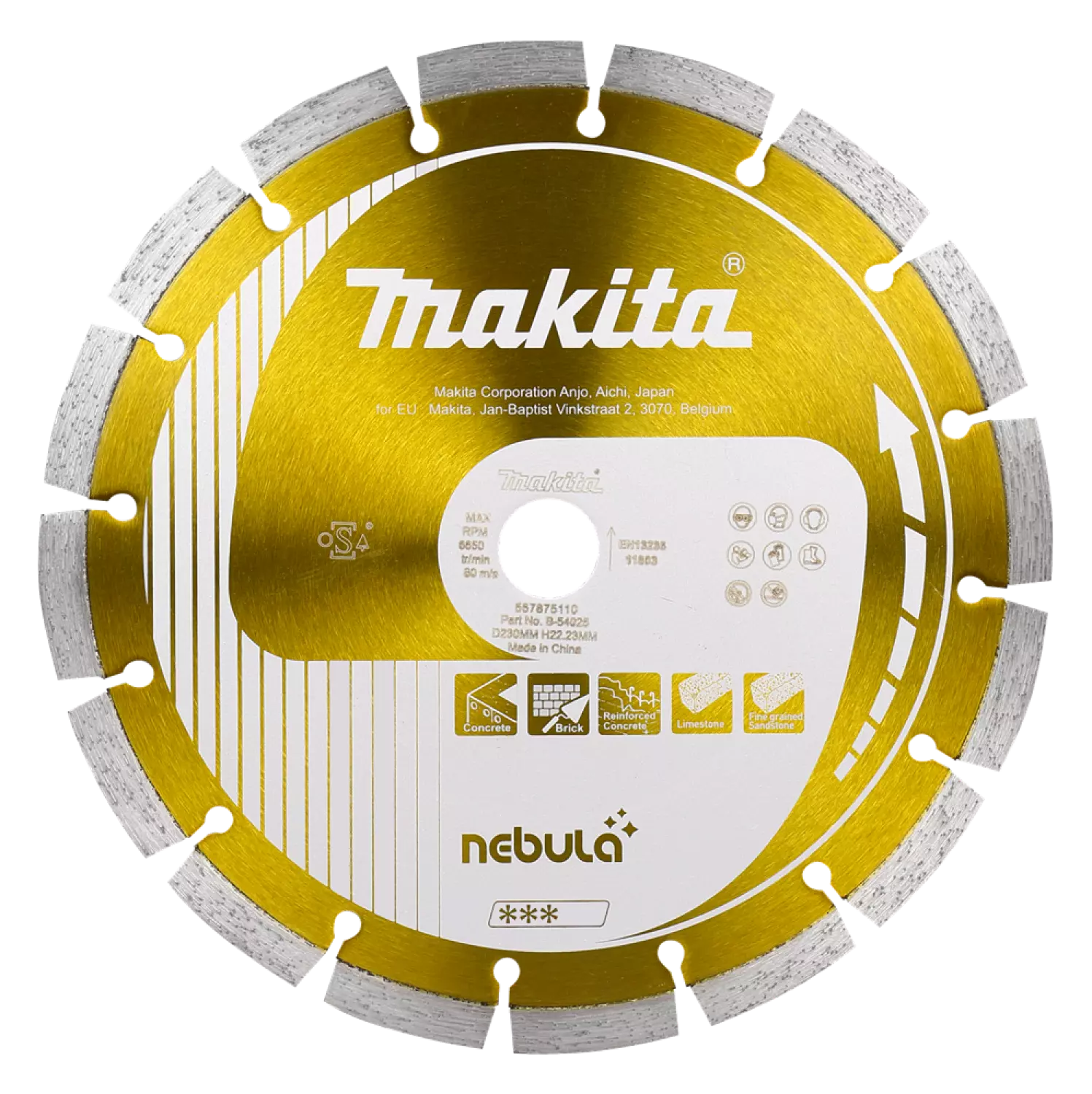 Makita B-54025 Diamantschijf - 230 x 22,2mm - Universeel-image
