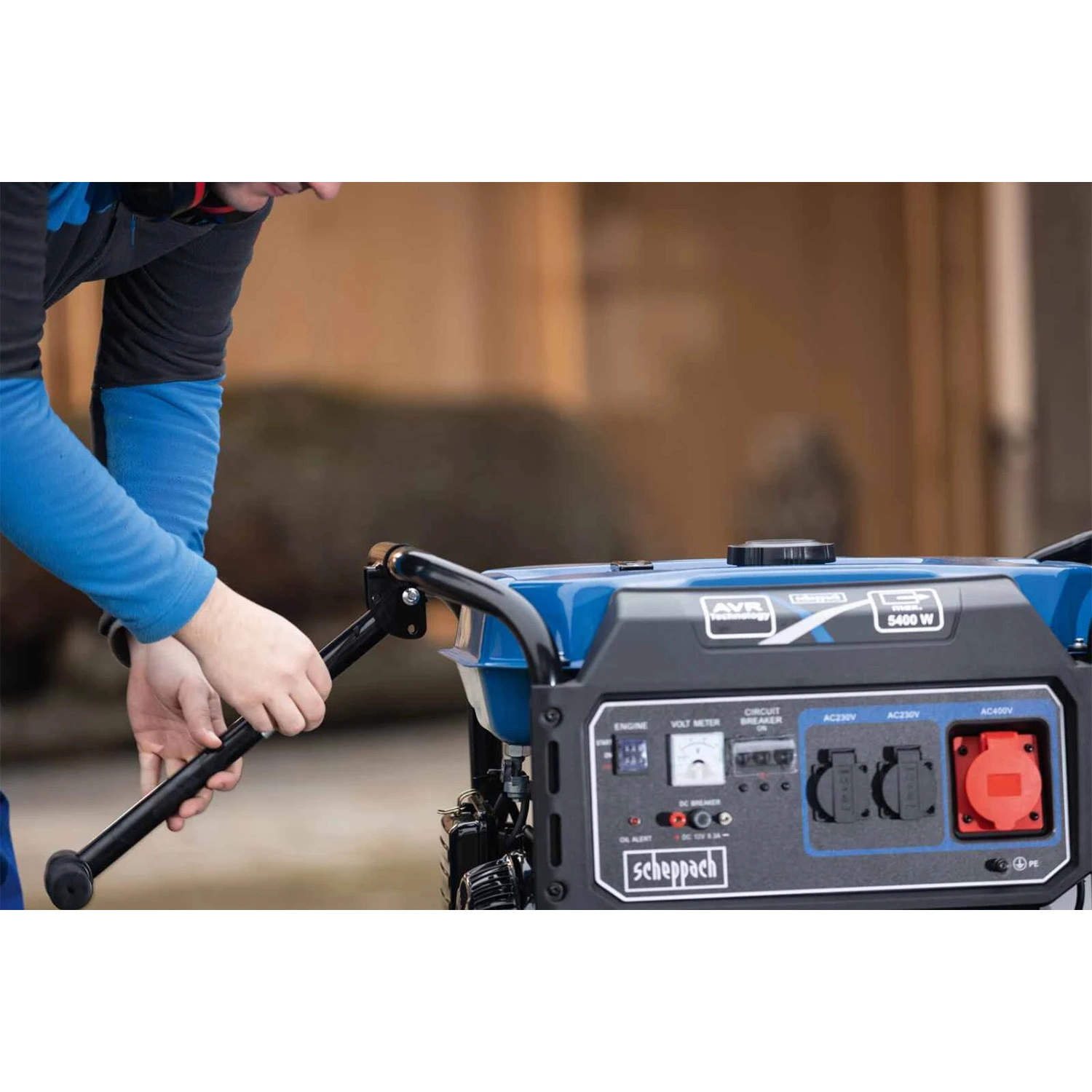 Scheppach SG7100x Générateur électrique à essence - 5000W-image