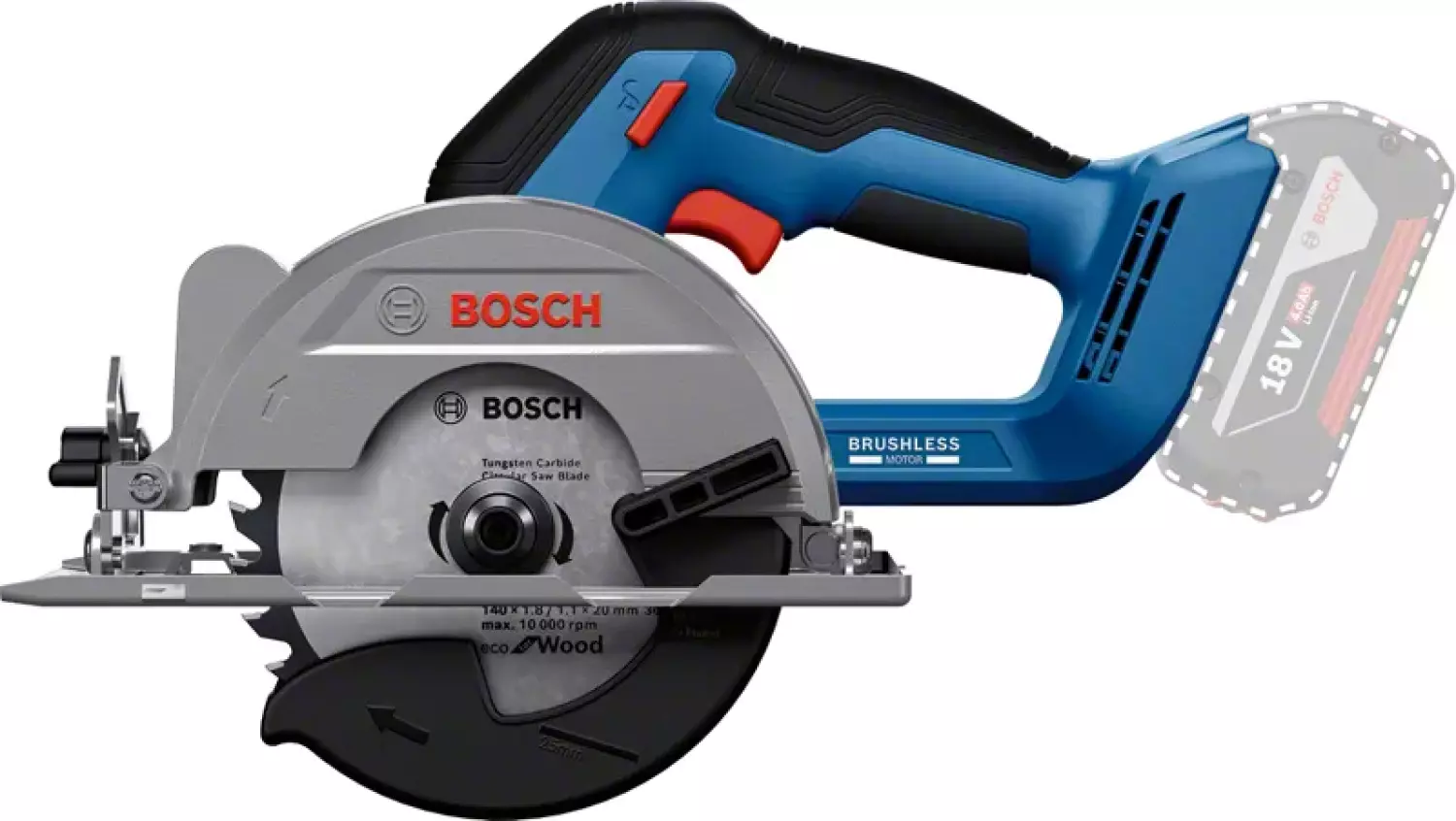 Bosch GKS 18V-51 18V batterie Scie circulaire corps - 140 mm-image