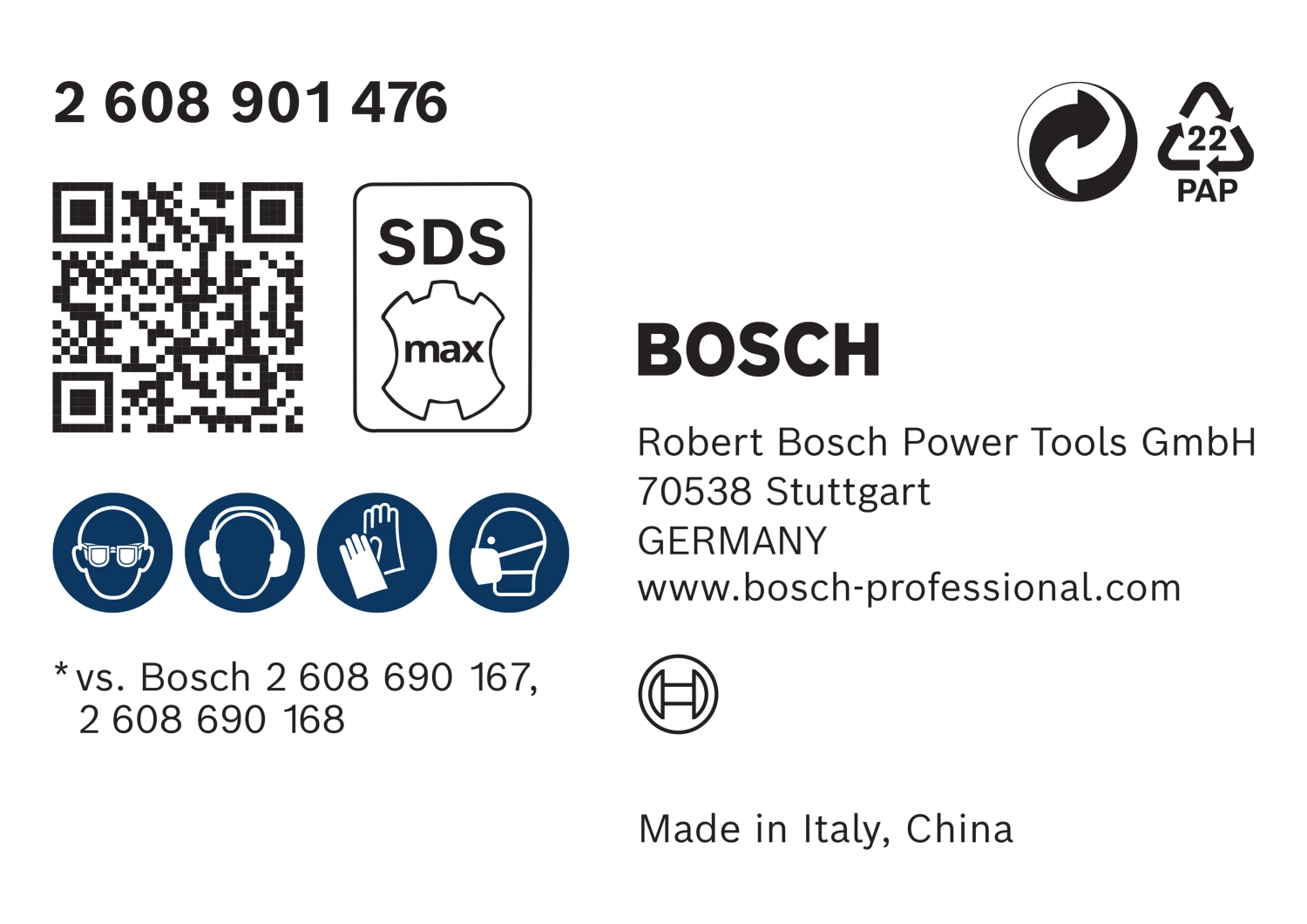 Bosch 2608901476 EXPERT SDS Clean SDS Max adapter voor puntbeitel - 400mm-image