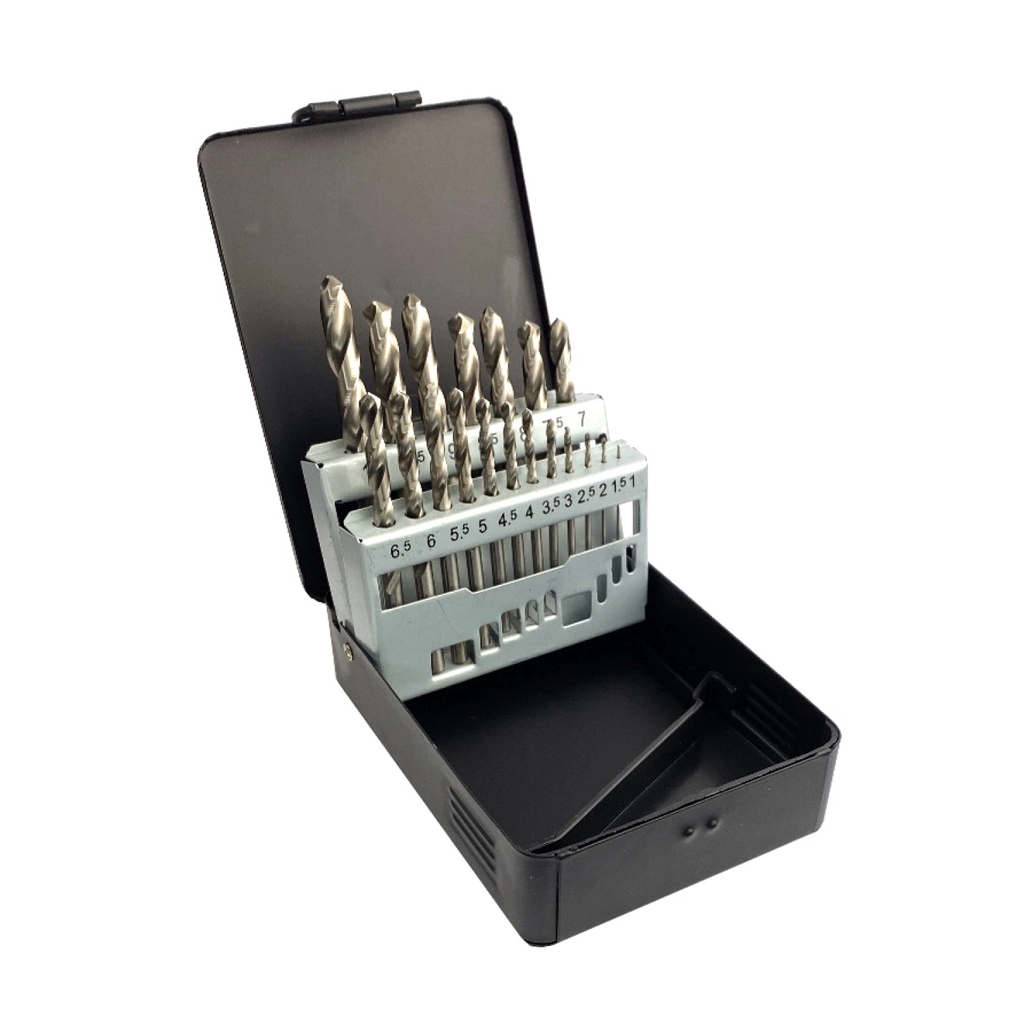 Fit-to-Fix 4000110003 19-delige Uni Metaalborenset DIN338 in cassette - HSS-G - 1-10mmx0.5cm-image